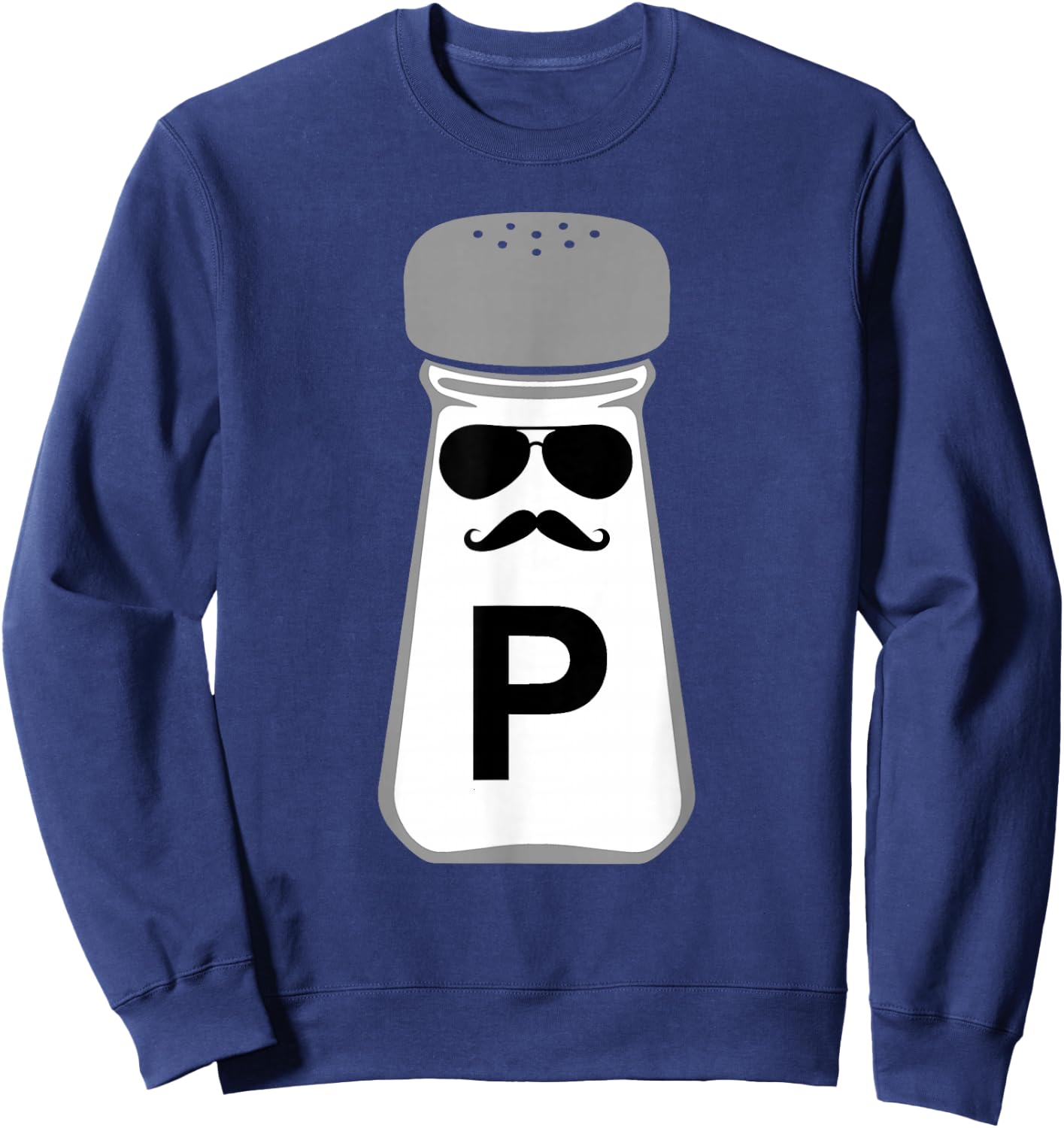 Salt and Pepper Halloween Costume , black Sweatshirt - Sweatshirt | Navy