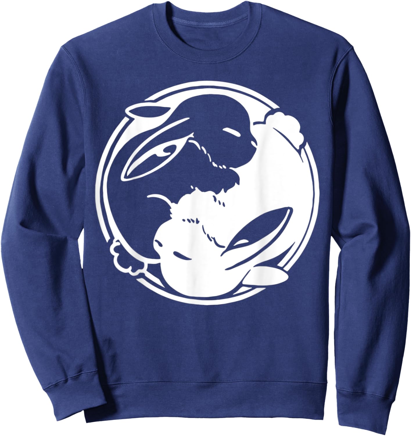 Yin Yang & Happy Chinese New Year 2023 / 2035 Rabbit Sweatshirt - Sweatshirt | Navy