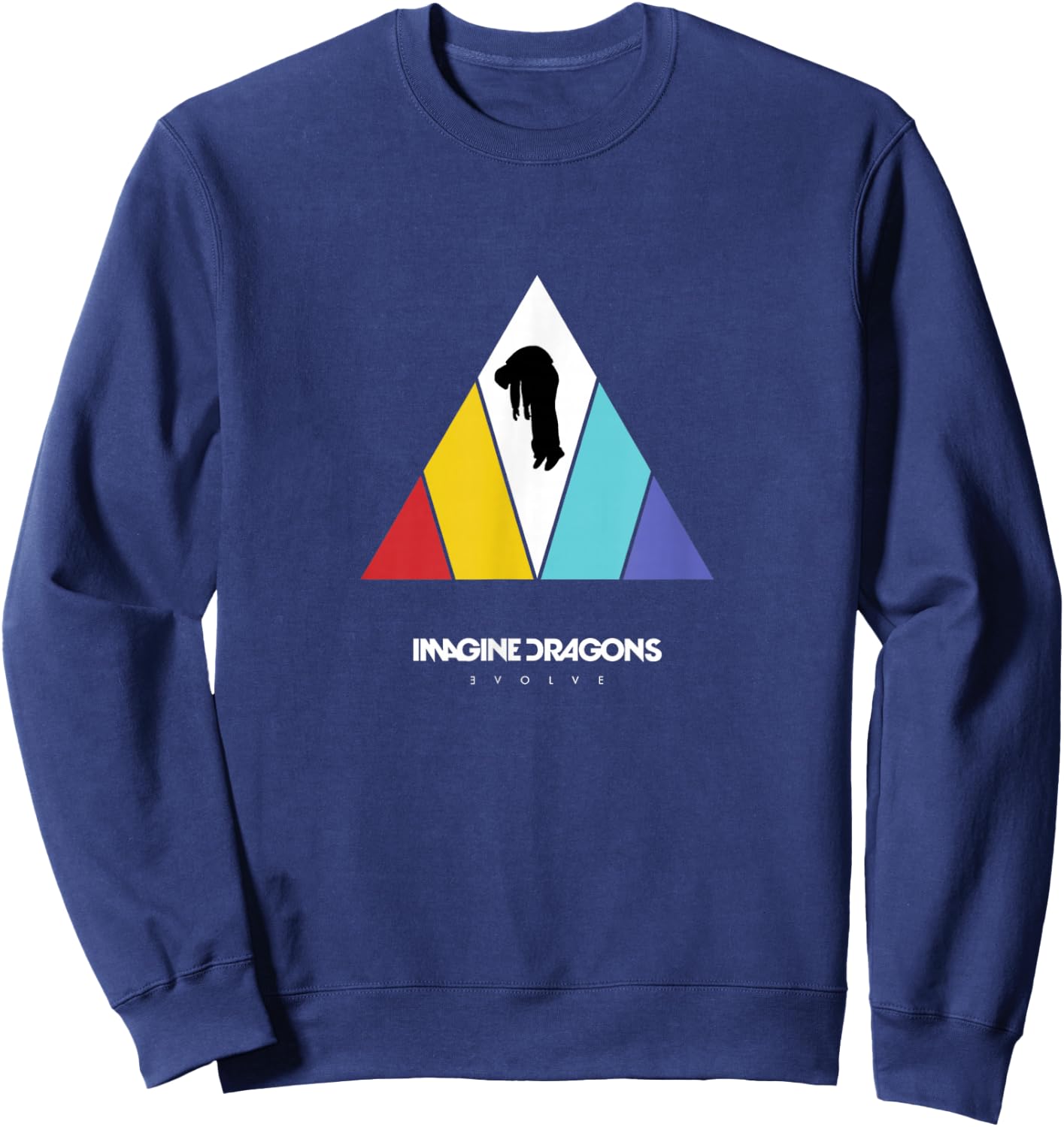 Imagine Dragons Triangle Logo Black , black Sweatshirt - Sweatshirt | Navy