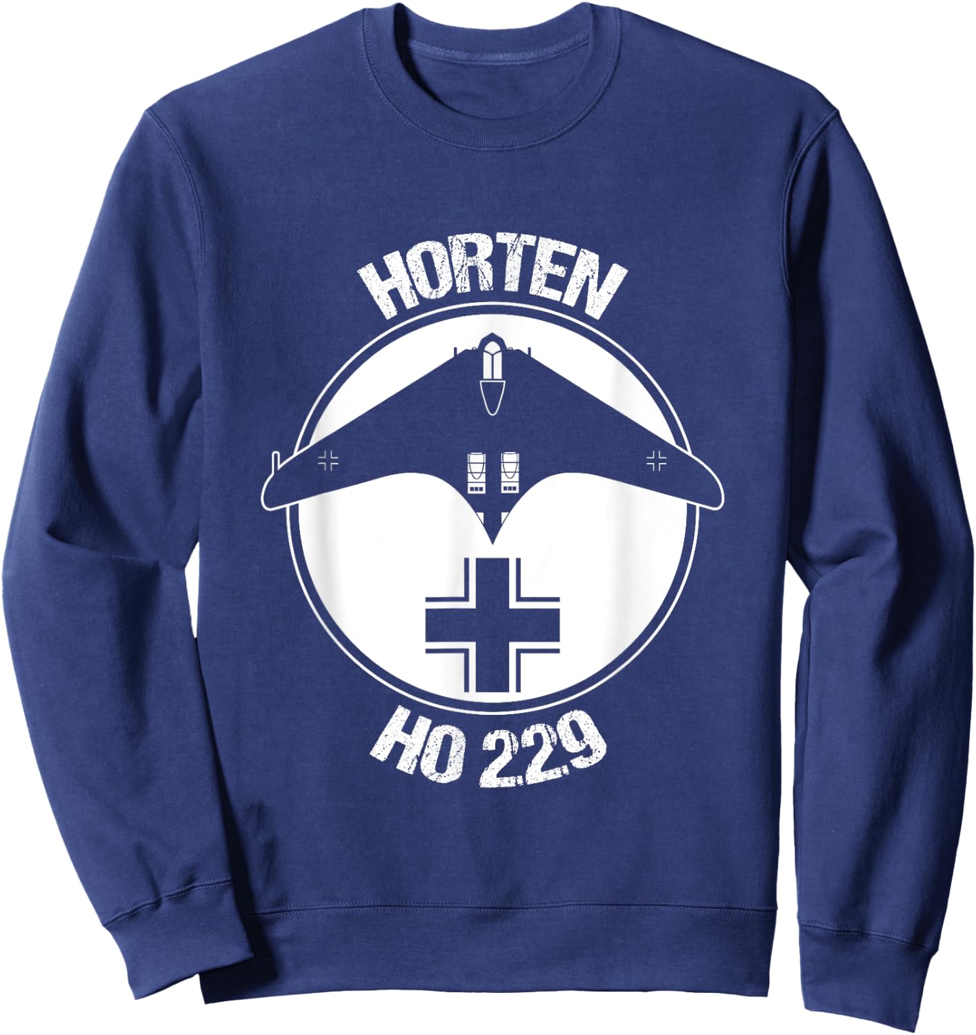 Horten HO 229 Flying Wing Warbird Luftwaffe Balkenkreuz Gift Sweatshirt - Sweatshirt | Navy