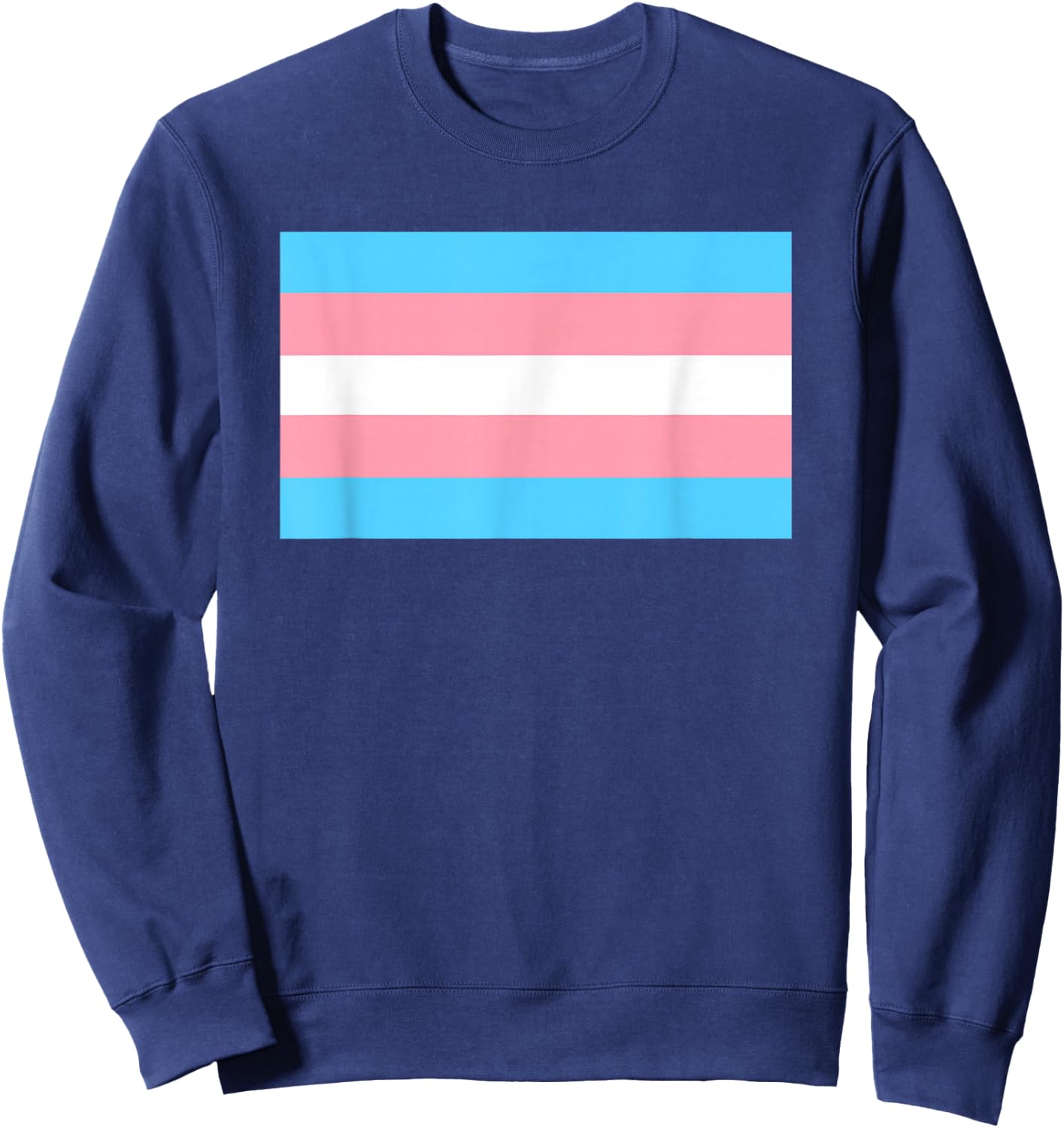 Transgender Flag Trans Pride Sweatshirt - Sweatshirt | Navy