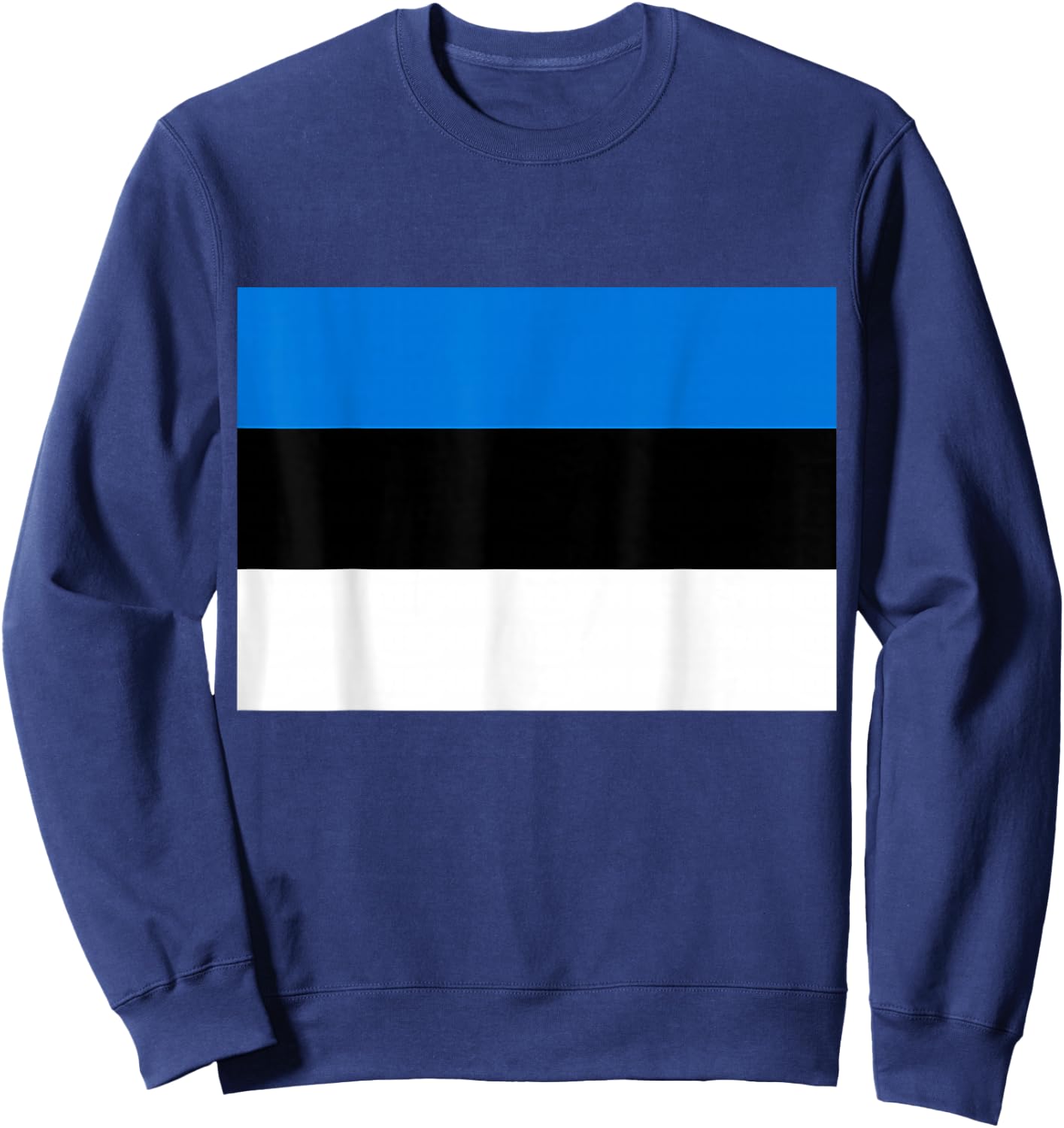 Flag Of Estonia Proud Patriot Souvenir Fan Patriotic Pride Sweatshirt - Sweatshirt | Navy