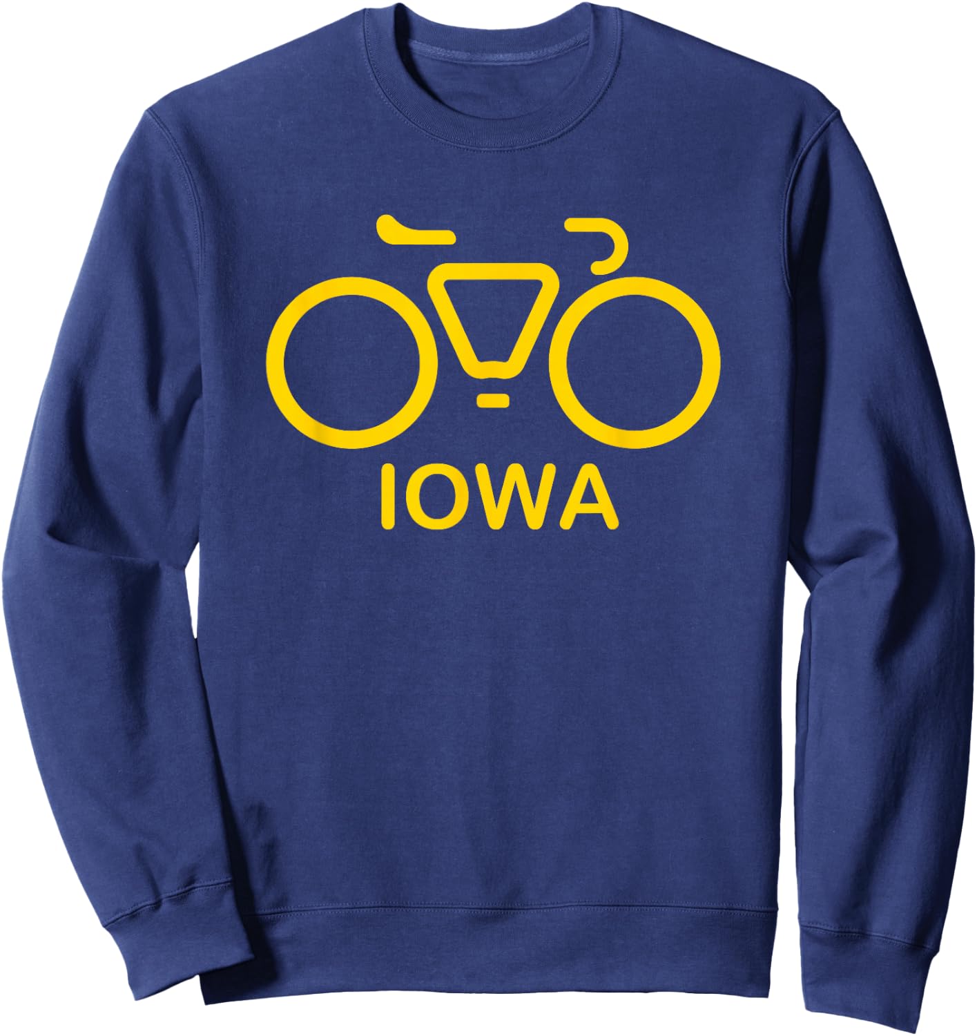 Bike Iowa, Cycling Iowa, College Theme Sweatshirt - Sweatshirt | Navy