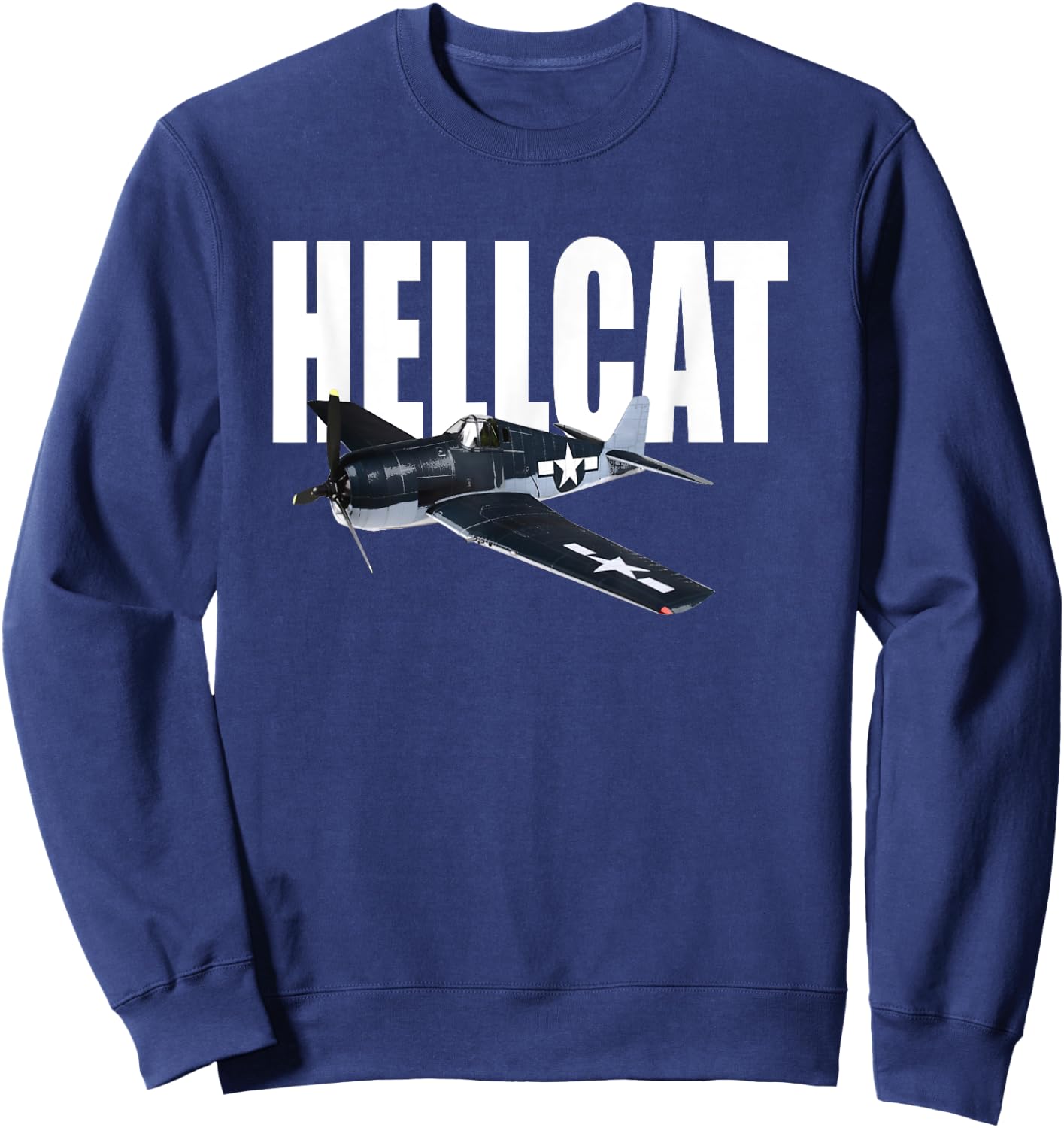 Grumman F6F Hellcat 2. Weltkrieg Flugzeug Sweatshirt - Sweatshirt | Navy