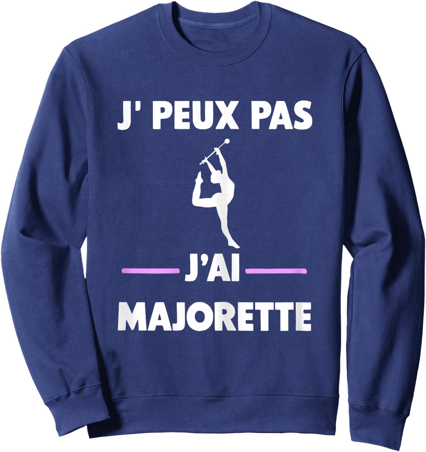 Je peux pas j'ai Majorette , Black, Female X-Small Sweatshirt - Sweatshirt | Navy