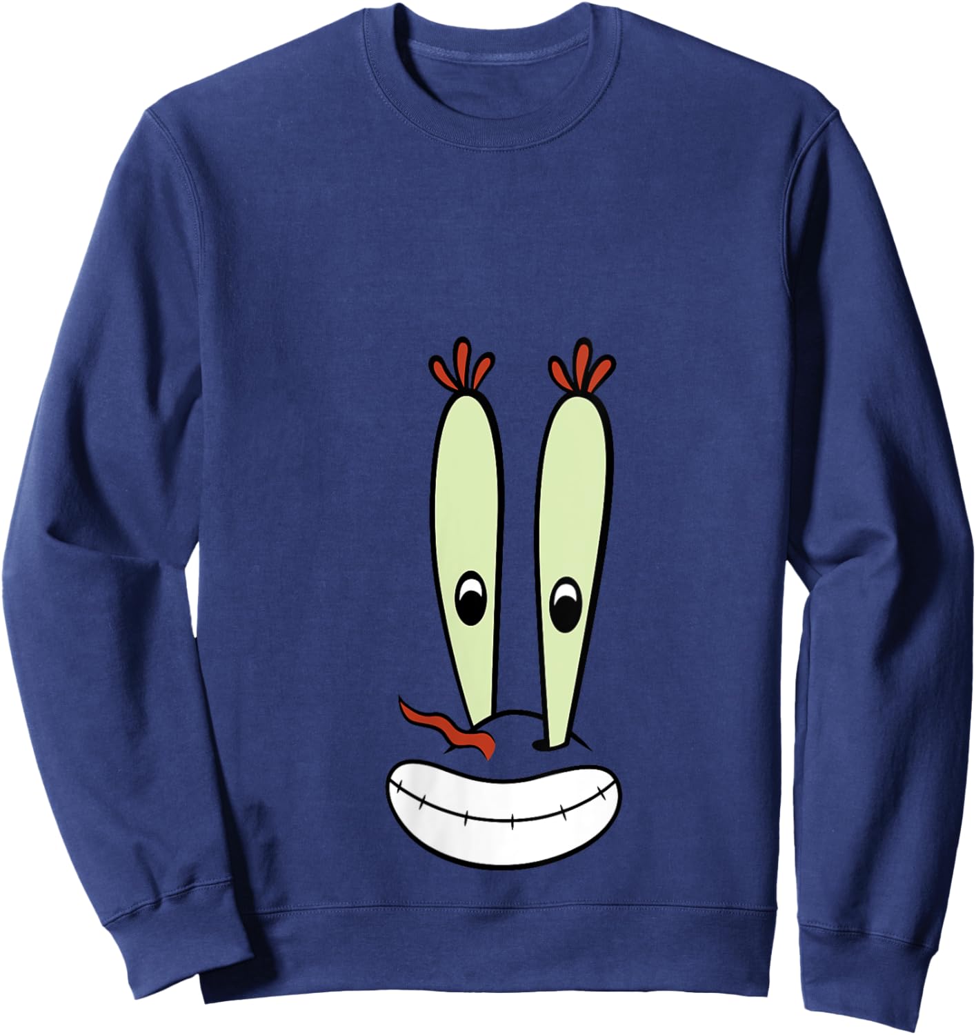 SpongeBob SquarePants Halloween Mr. Krabs Big Face Costume V-Neck Sweatshirt - Sweatshirt | Navy