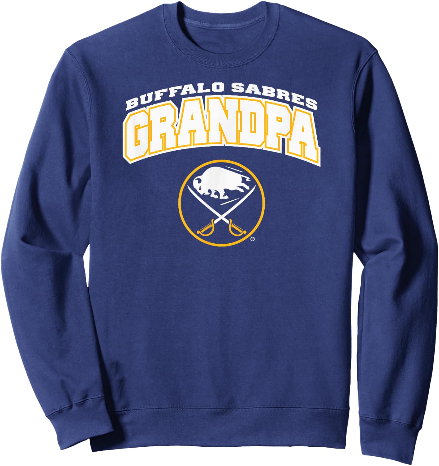 Buffalo Sabers Grandpa Logo Royal NHL Officially Licensed Sweatshirt - Sweatshirt | Navy