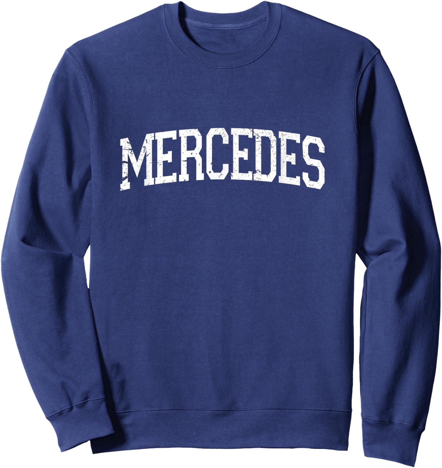 Vintage Personalised Name Classic Mercedes , black Sweatshirt - Sweatshirt | Navy