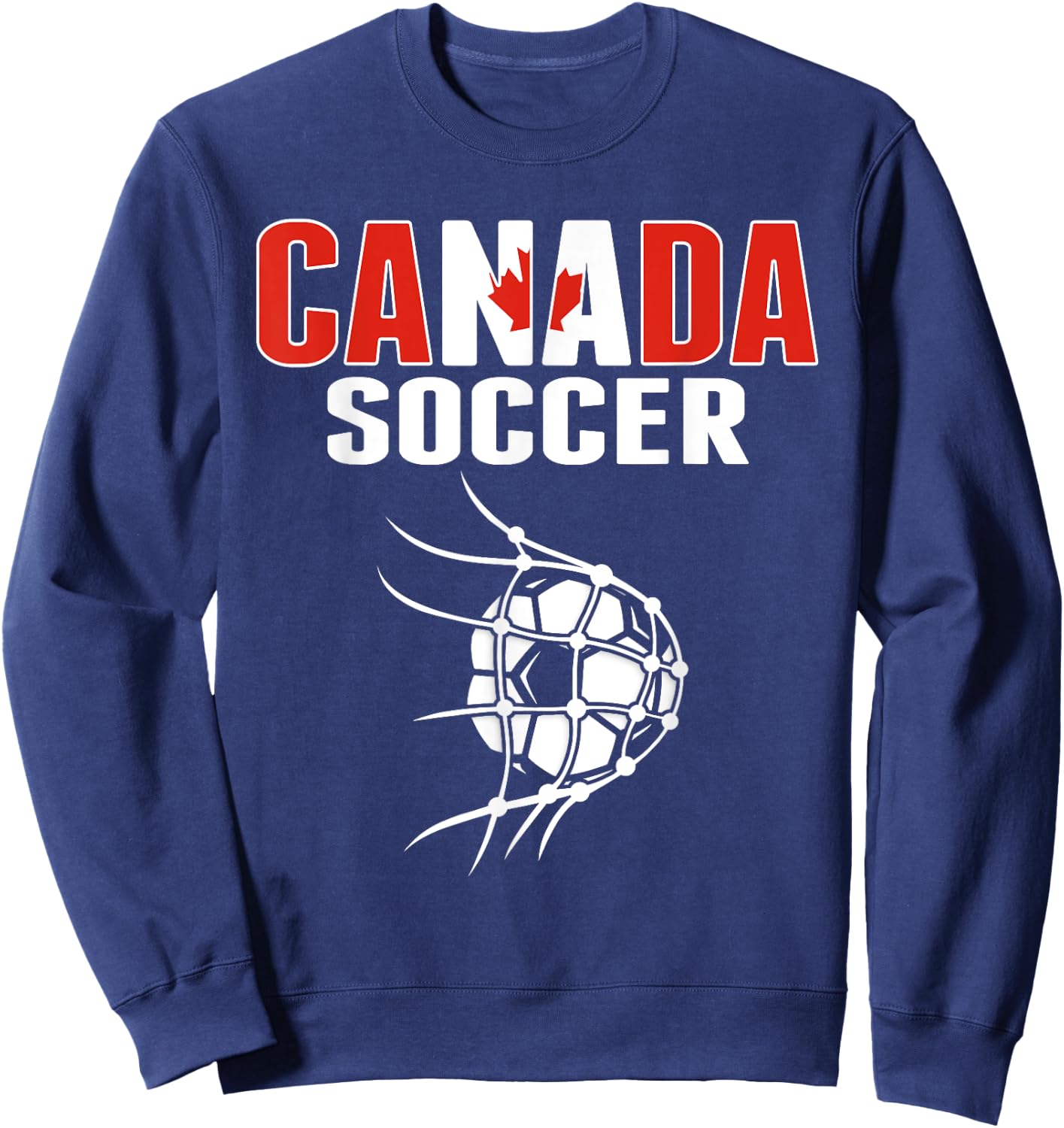 Canada Soccer Fans Jersey - Support Canadian Football Team Sweatshirt - Sweatshirt | Navy
