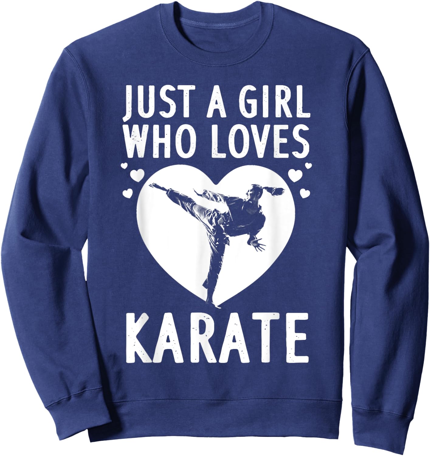 Funny Karate Girls Karate Black Belt Martial Arts Sweatshirt - Sweatshirt | Navy