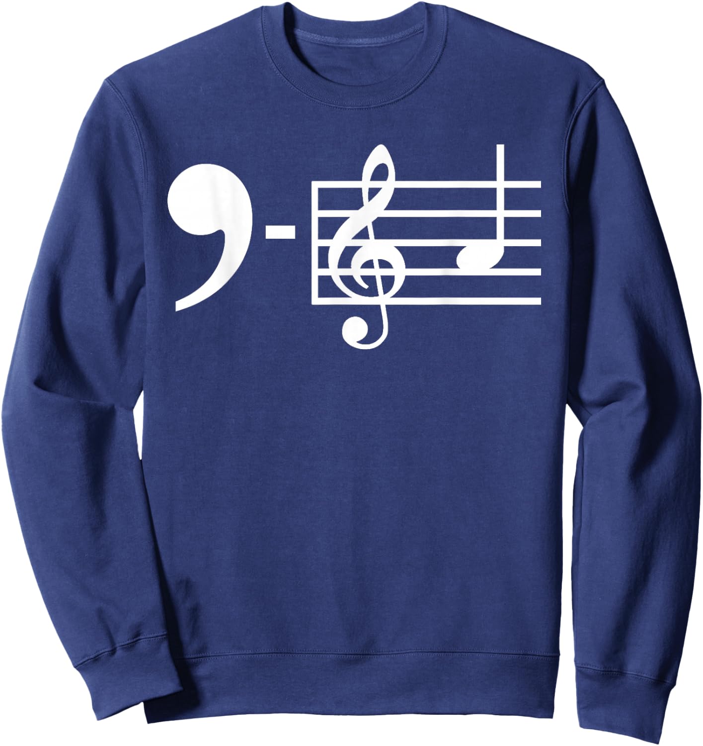 Comma La Music Notes Kamala Harris Supporter Music Teacher Women Sweatshirt - Sweatshirt | Navy