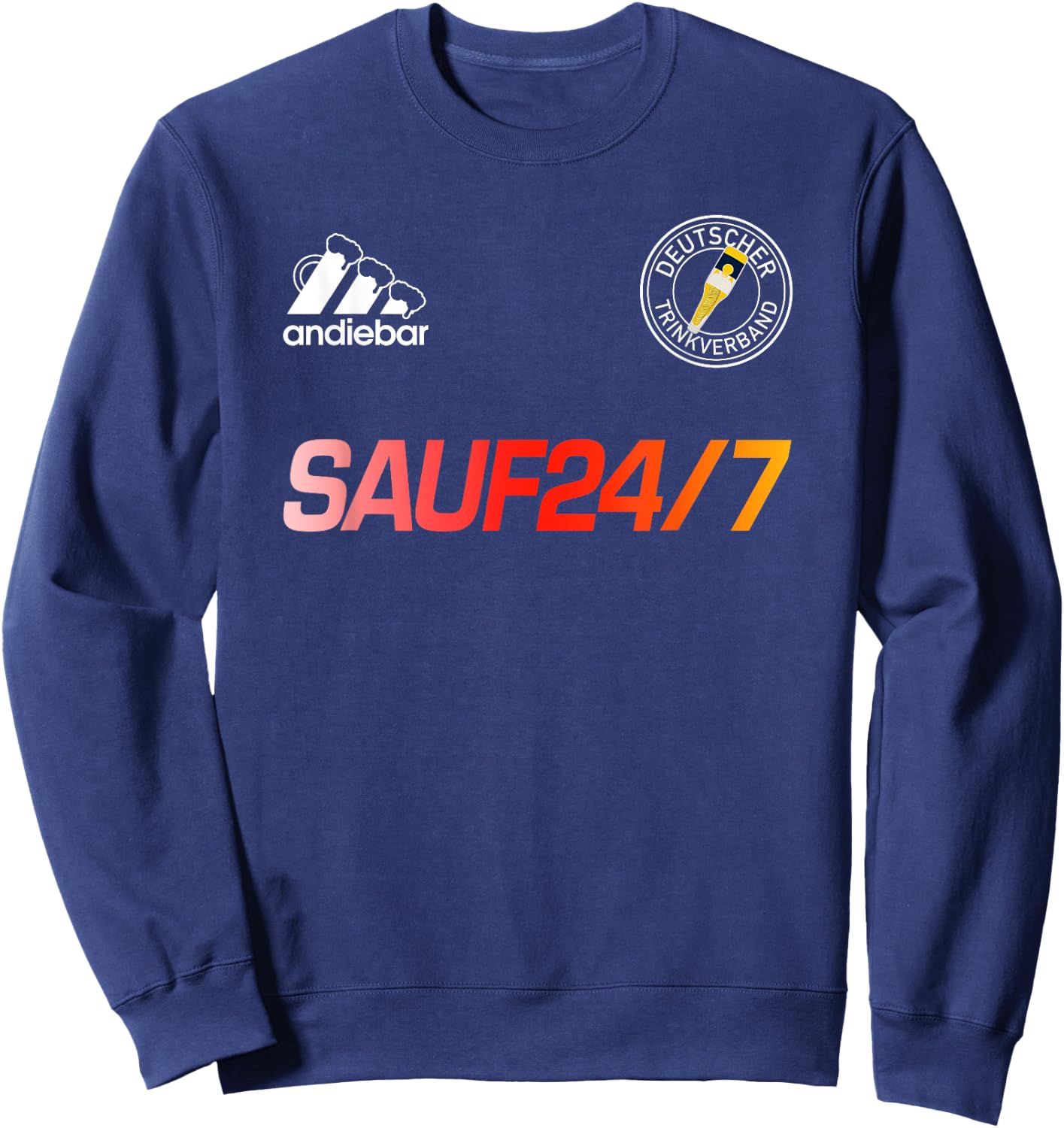 Sauf 24/7 – Soft Jersey X Malle Germany Beer Sweatshirt - Sweatshirt | Navy