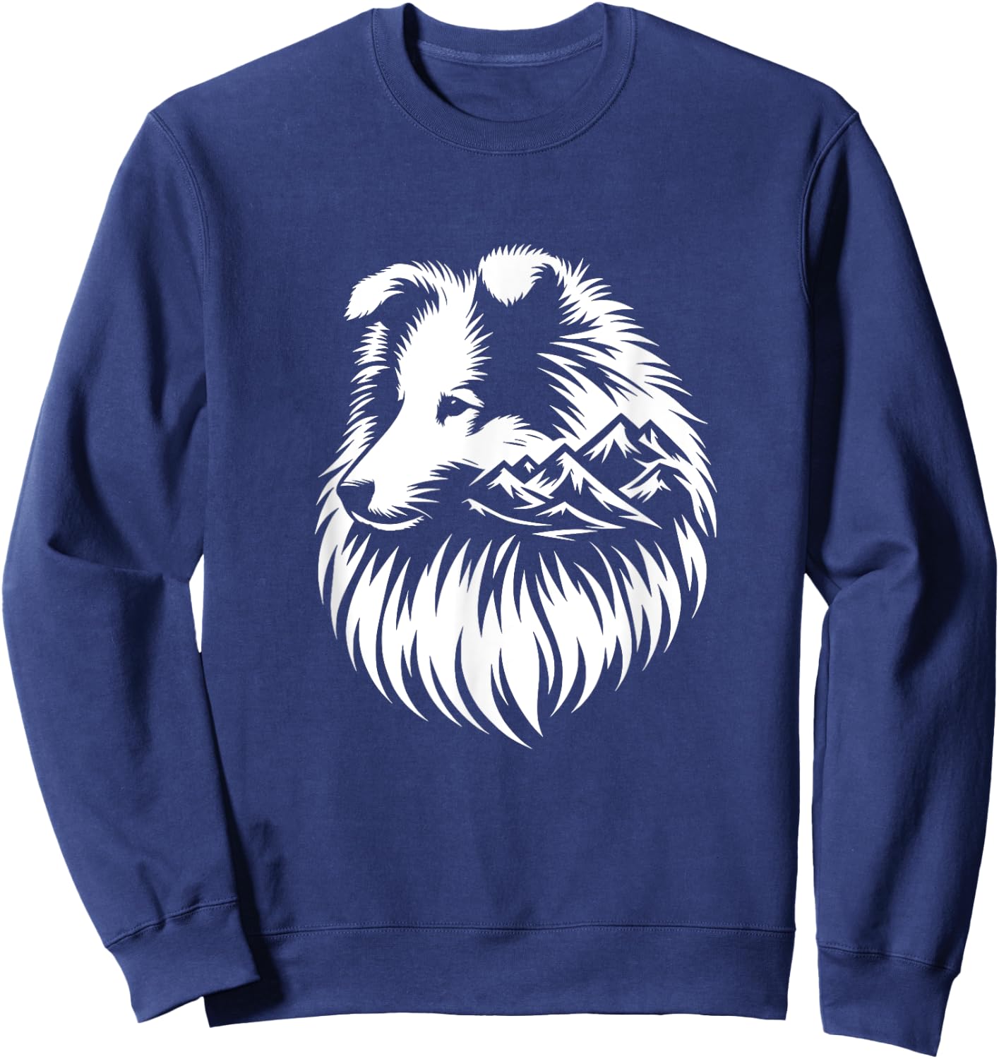 Shetland Shepherd Dog Sheltie Nature Design Sweatshirt - Sweatshirt | Navy