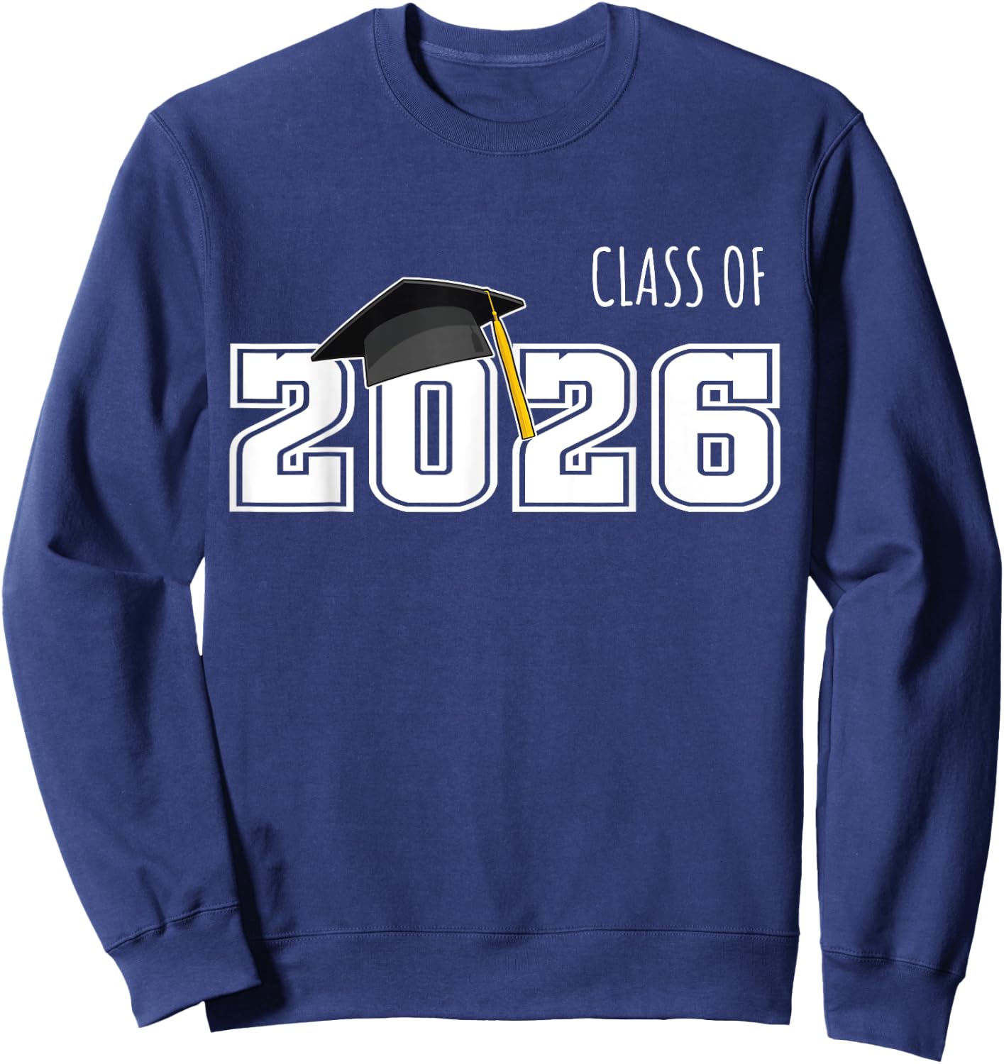 Graduation Shirt for Senior 2026 Shirt Retro Class of 2026 Sweatshirt - Sweatshirt | Navy