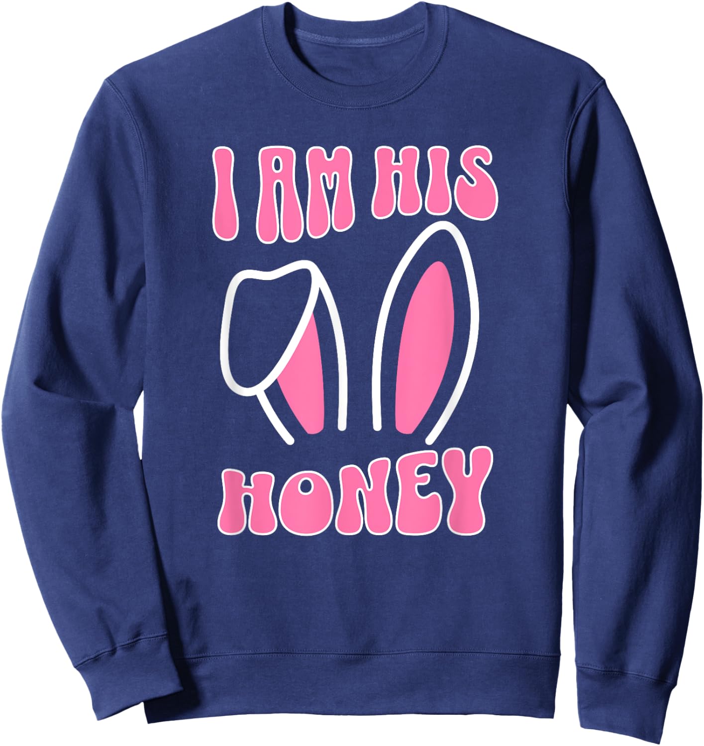 Matching Couple Easter , Matching Wife Easter Sweatshirt - Sweatshirt | Navy