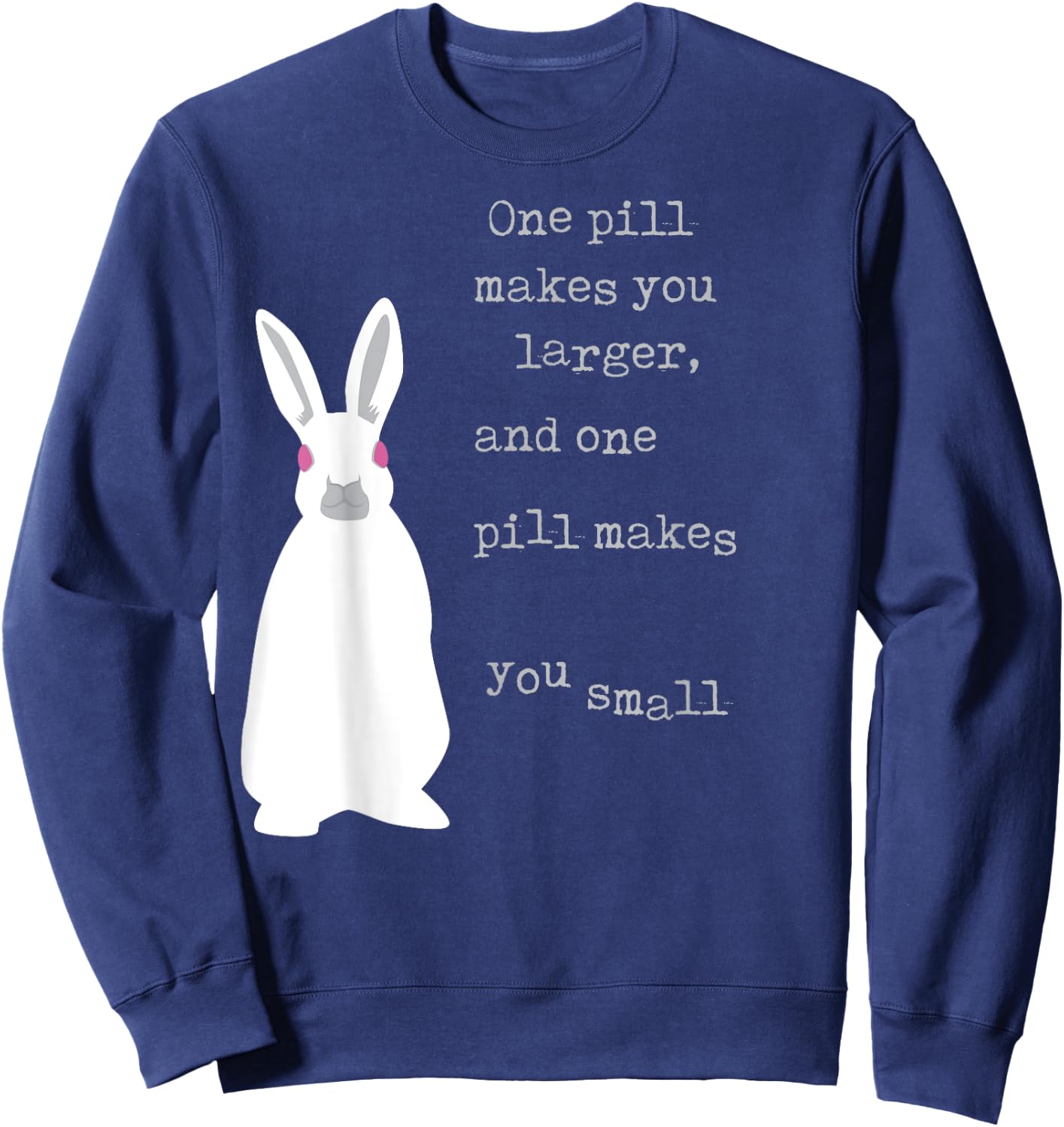 LyricLyfe White Rabbit Sweatshirt - Sweatshirt | Navy
