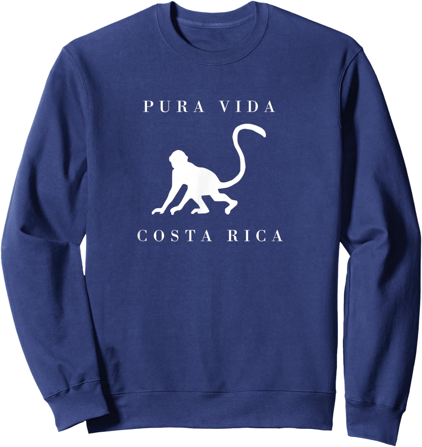 Costa Rica Monkey Pura Vida Souvenir Sweatshirt - Sweatshirt | Navy
