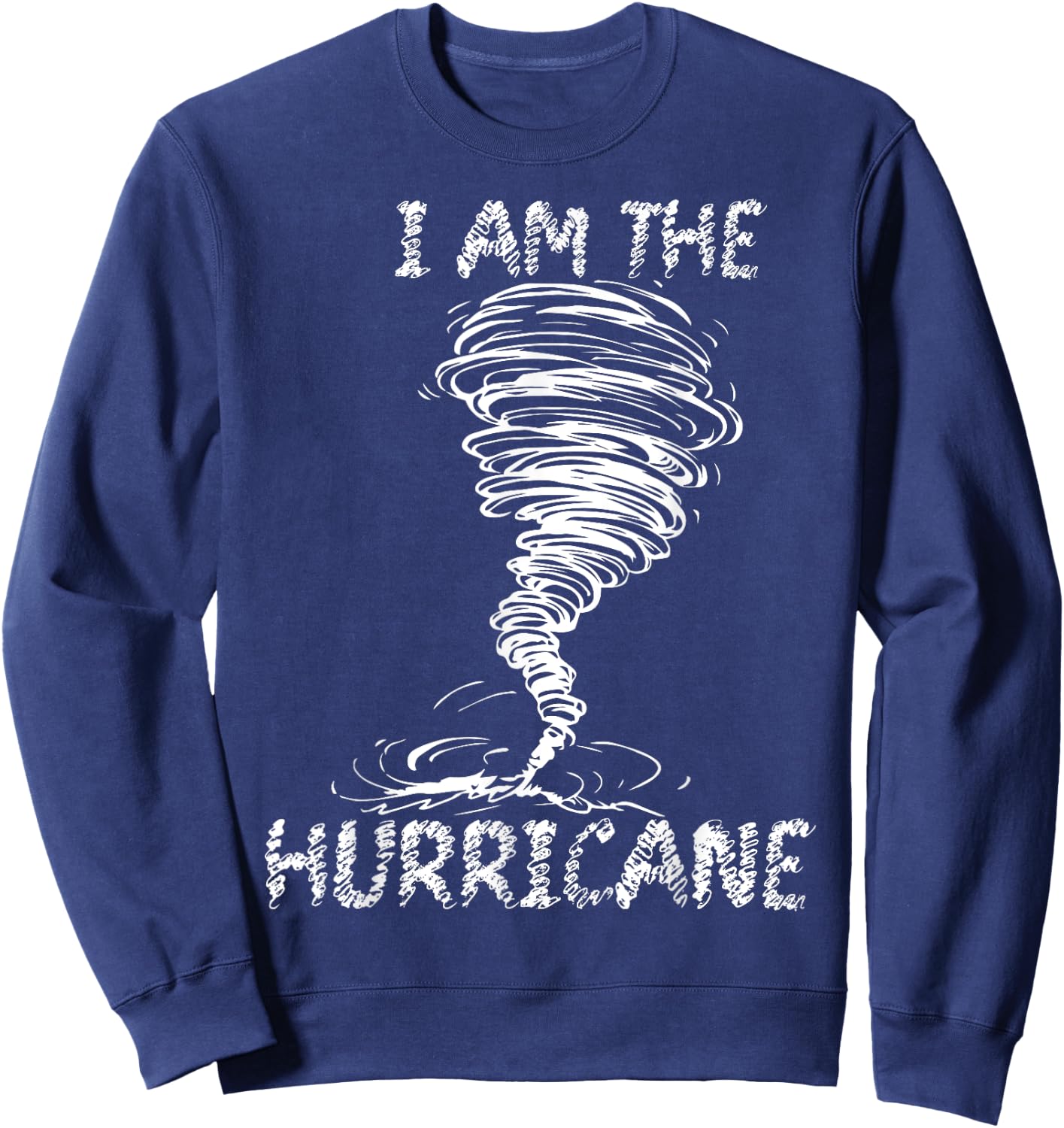 White Storm Twister Hurricane Tornado Weather Scary Costume Sweatshirt - Sweatshirt | Navy