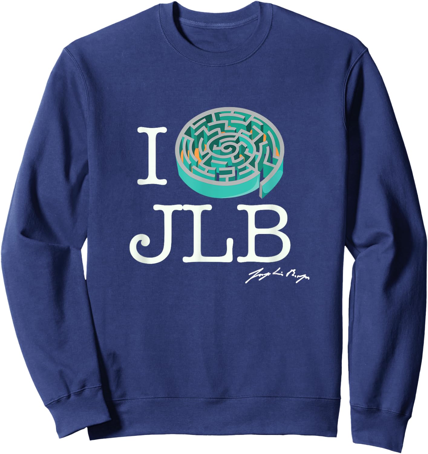 I Labyrinth Jorge Luis Borges Sweatshirt - Sweatshirt | Navy