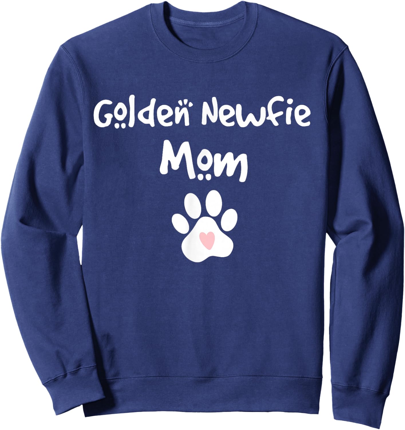 Golden Newfie Mom Golden Retriever Newfoundland Mix Breed Sweatshirt - Sweatshirt | Navy