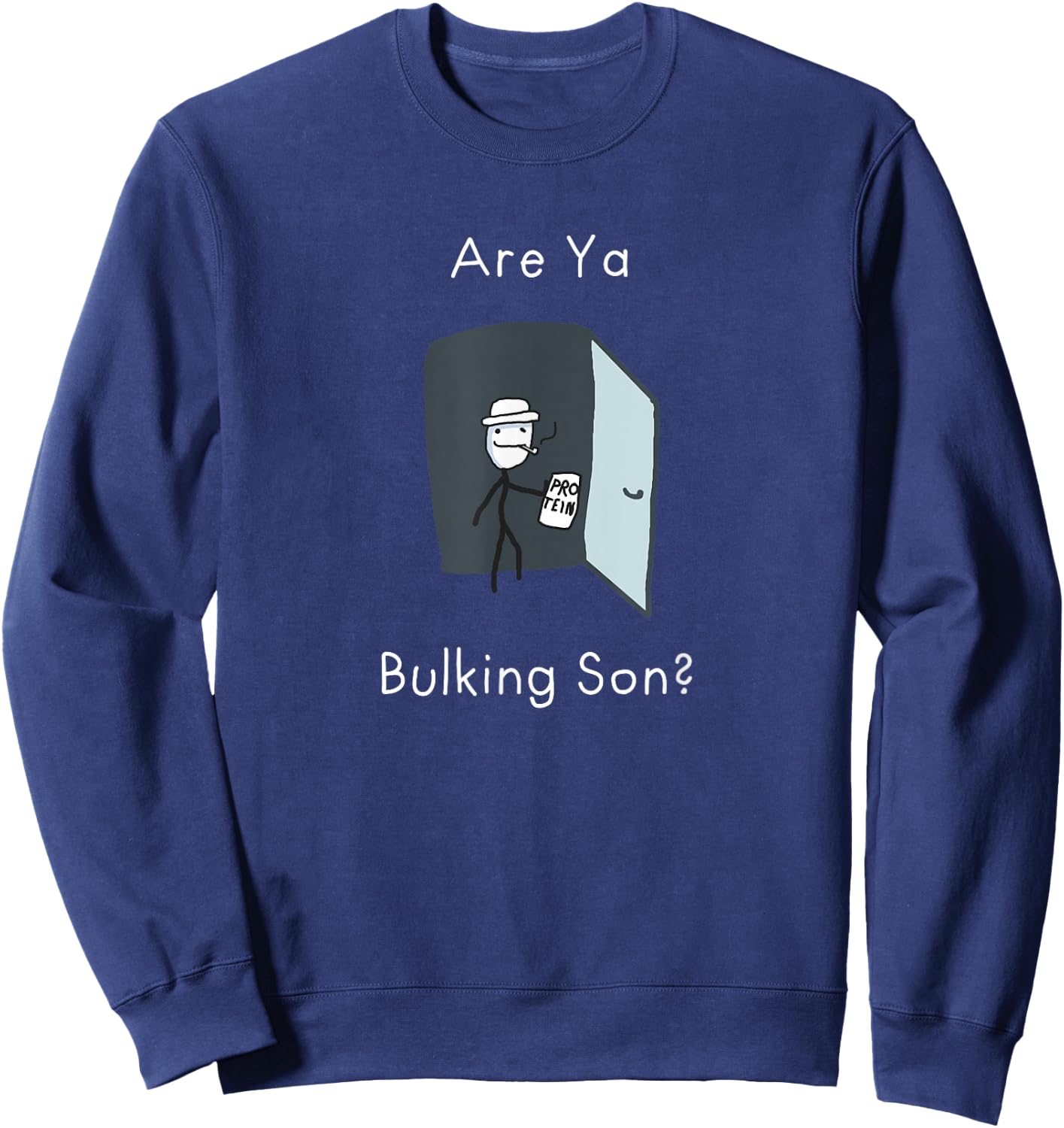 Sind Ya Bulking Sohn Gym Meme Sweatshirt - Sweatshirt | Navy