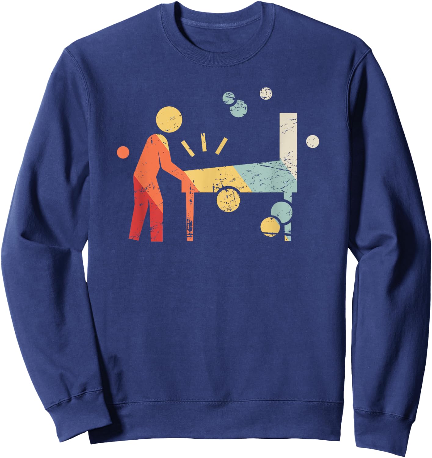 Retro Player | Pinball Sweatshirt - Sweatshirt | Navy