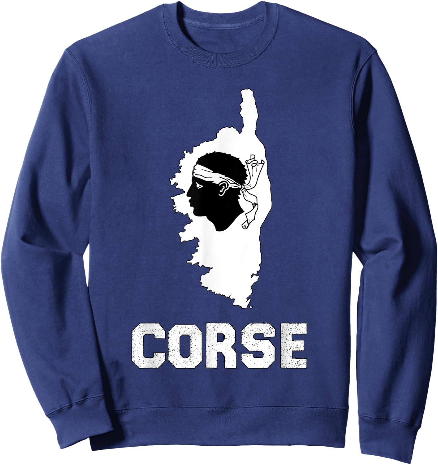 Authentic Corsica Beauty Island Women And Children , Black, S Sweatshirt - Sweatshirt | Navy