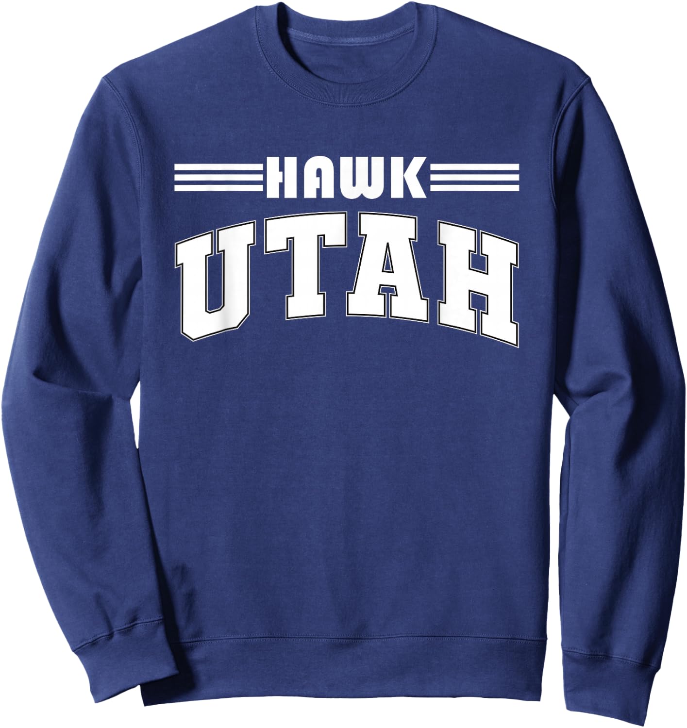 Hawk Utah Funny Hawk Utah Sweatshirt - Sweatshirt | Navy
