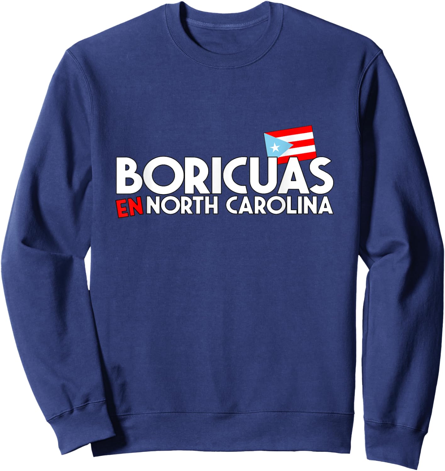 Boricuas en NC Logo Sweatshirt - Sweatshirt | Navy