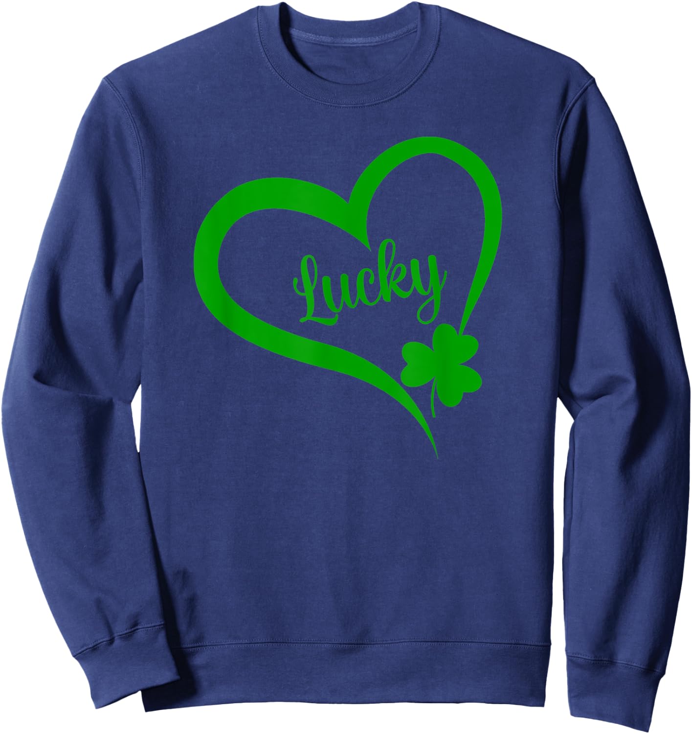 St Patricks Day LUCKY Women LUCKY Sweatshirt - Sweatshirt | Navy