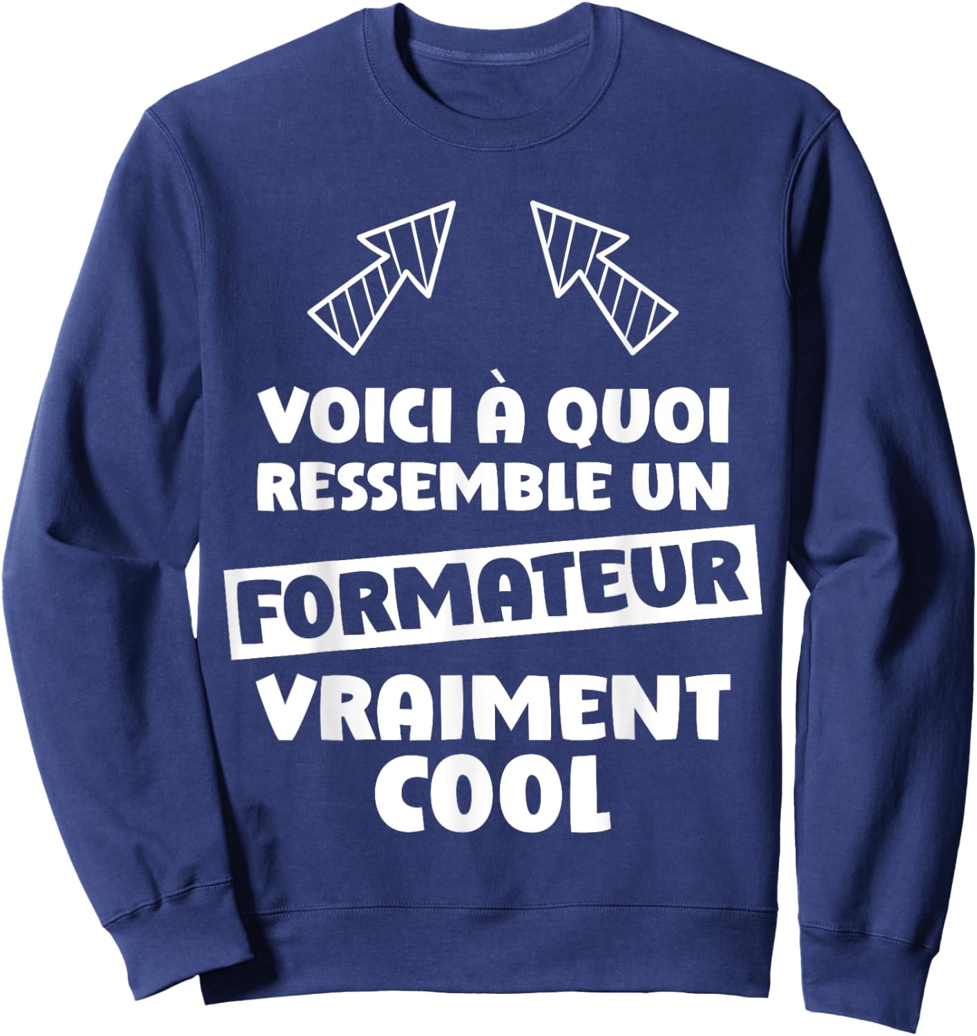 Trainer Cool Gift Fun Job Training Learning , Black, S Sweatshirt - Sweatshirt | Navy
