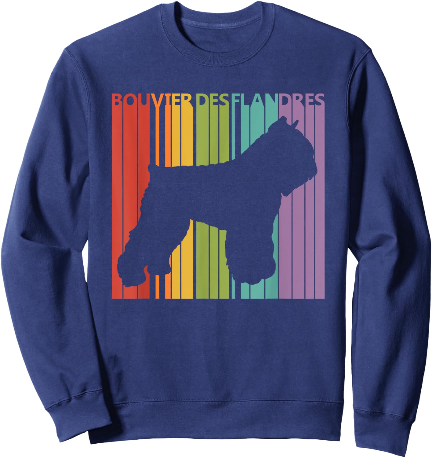 Bouvier des Flandres Shirt - Funny Dog Lover Gift Sweatshirt - Sweatshirt | Navy