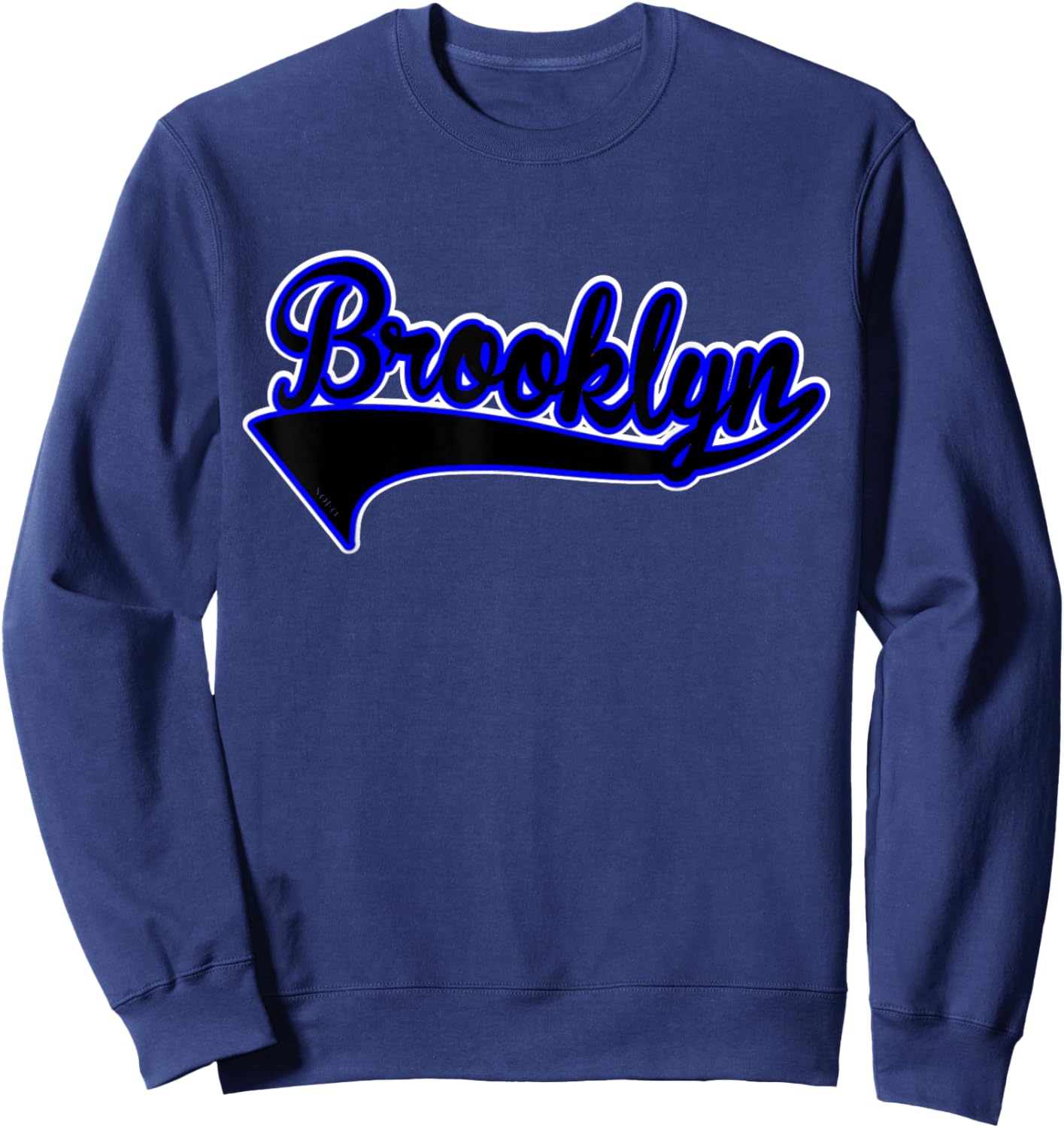 NOFO Clothing Co adult BROOKLYN T Shirt, White, Small US Sweatshirt - Sweatshirt | Navy
