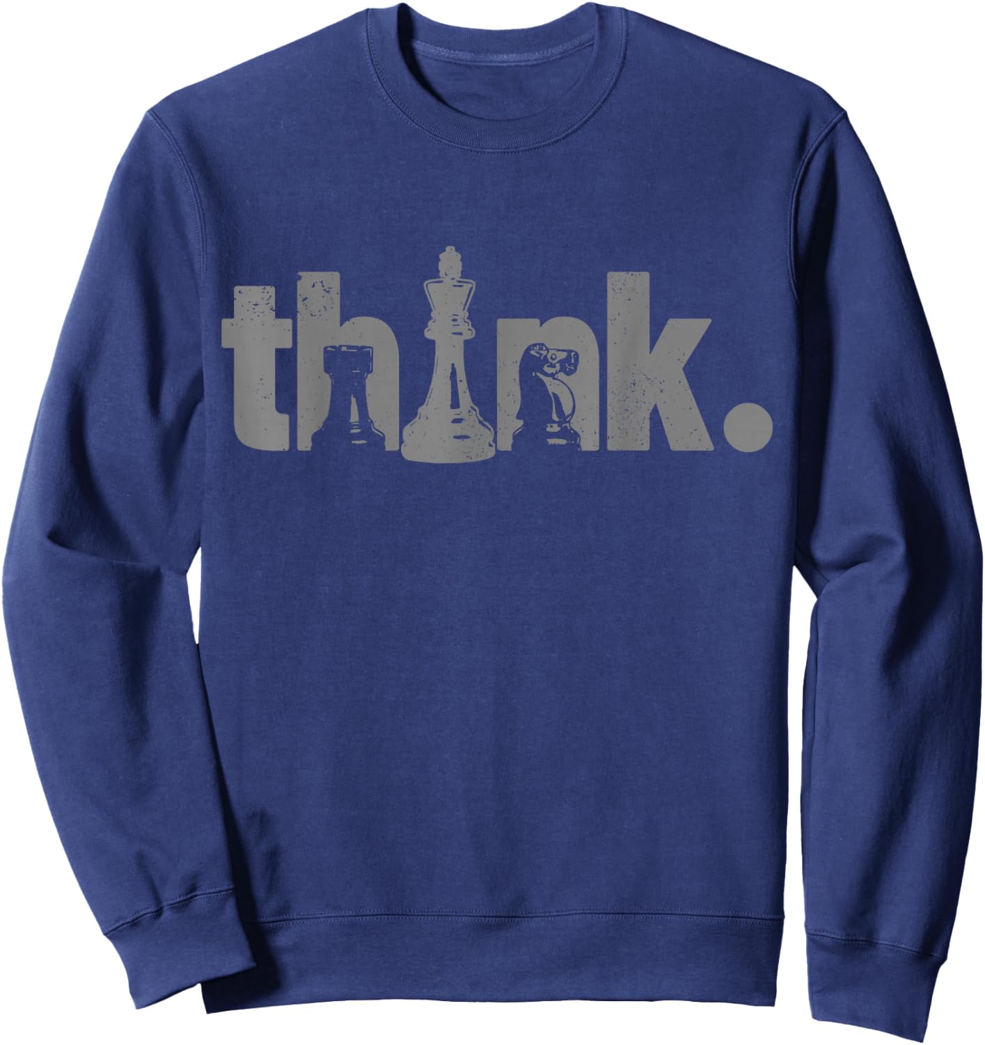 Chess Think Vintage Chess Master Club Chess Player Sweatshirt - Sweatshirt | Navy