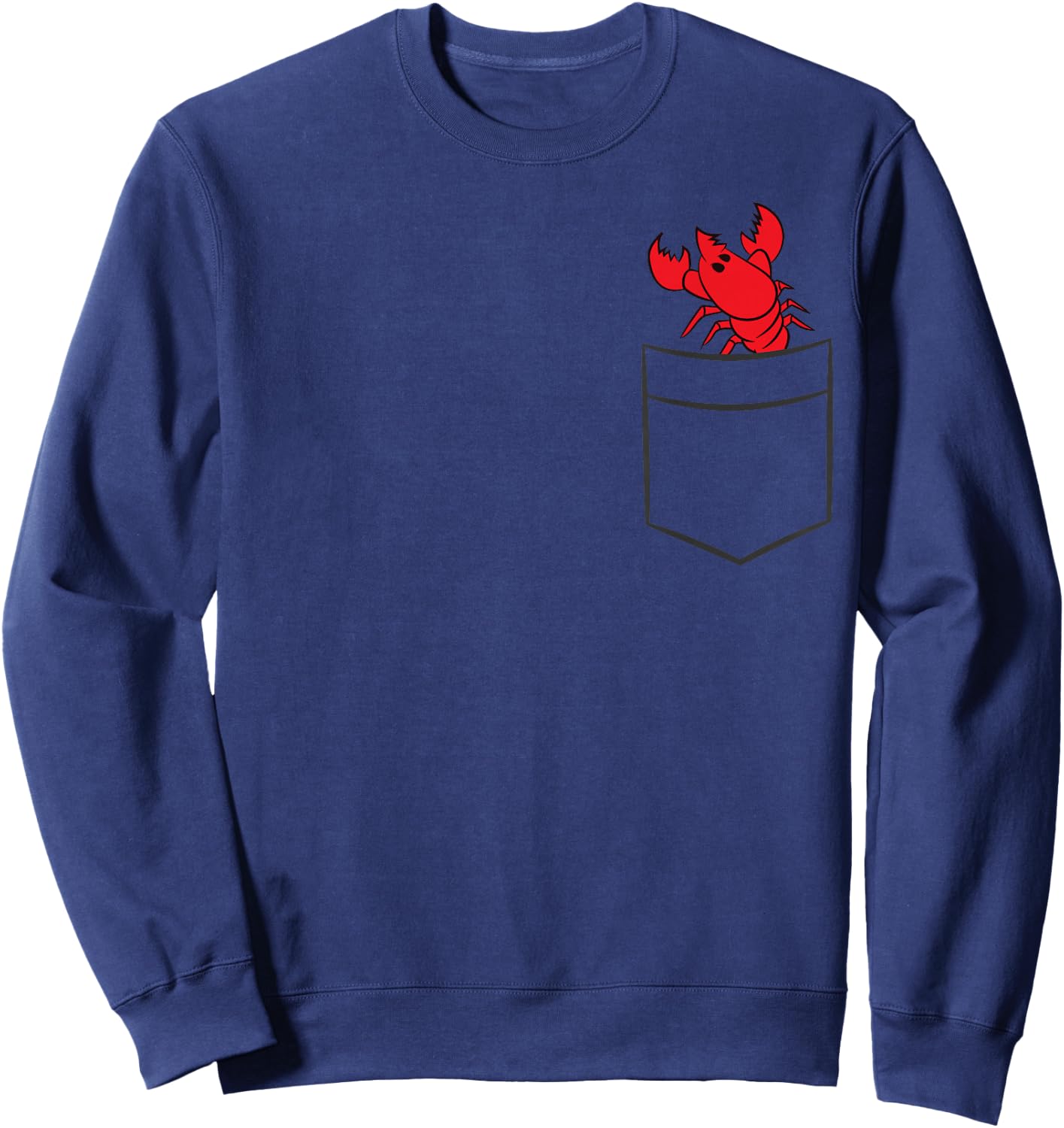 Lobster In The Pocket Love Lobsters Sweatshirt - Sweatshirt | Navy