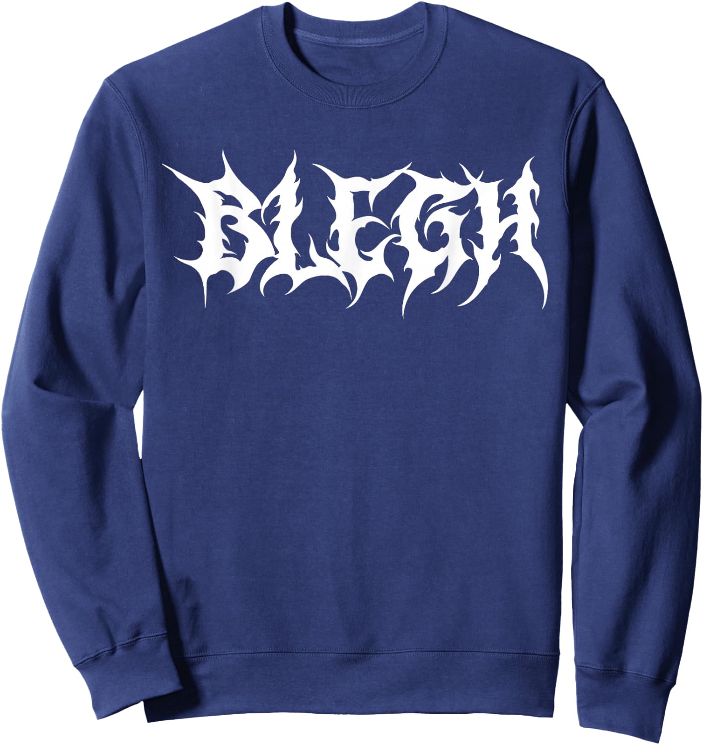 Blegh Screamo Death Metalcore Djent Music Sweatshirt - Sweatshirt | Navy