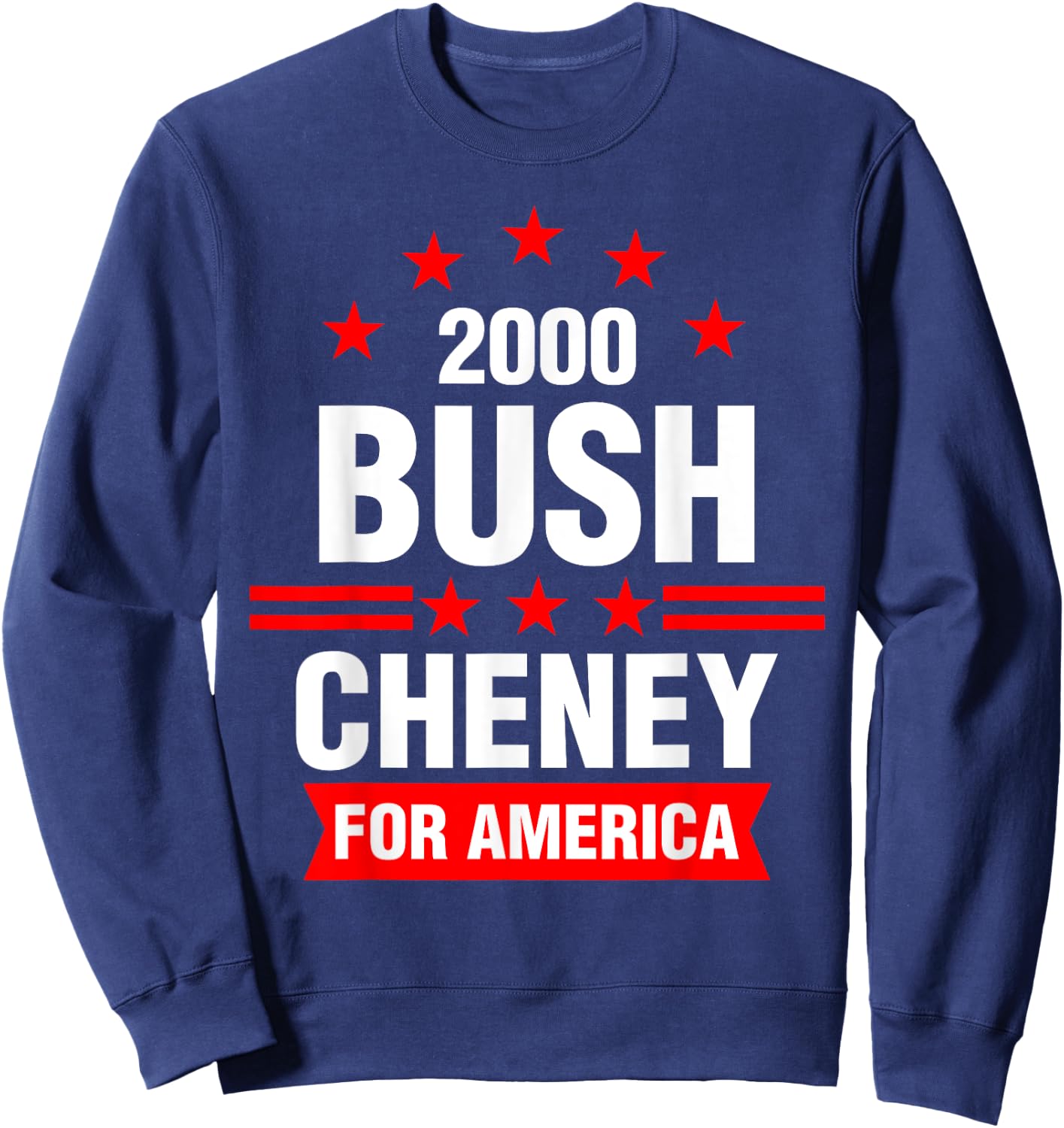 Bush Cheney 2000 America Election Campaign Sweatshirt - Sweatshirt | Navy