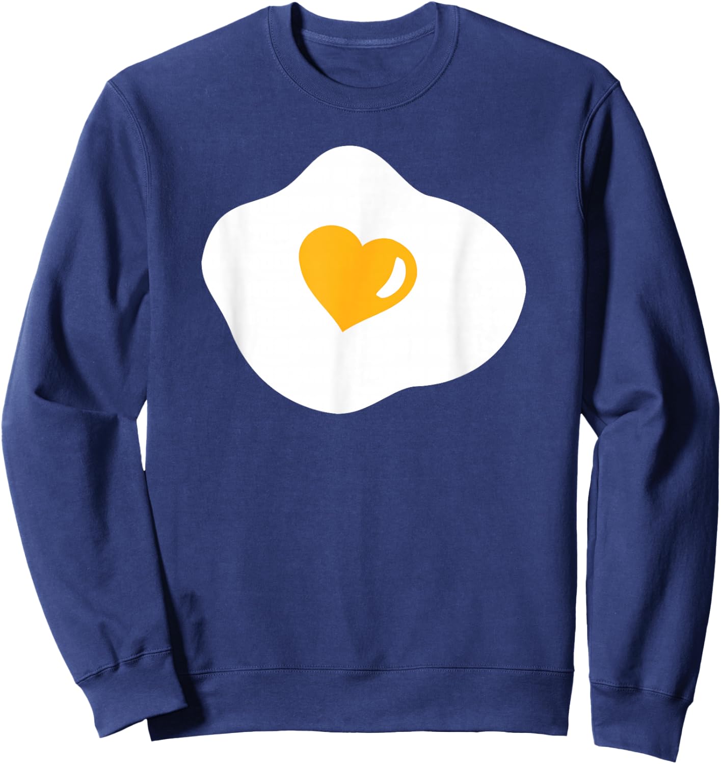 Fried Egg Heart Sweatshirt - Sweatshirt | Navy