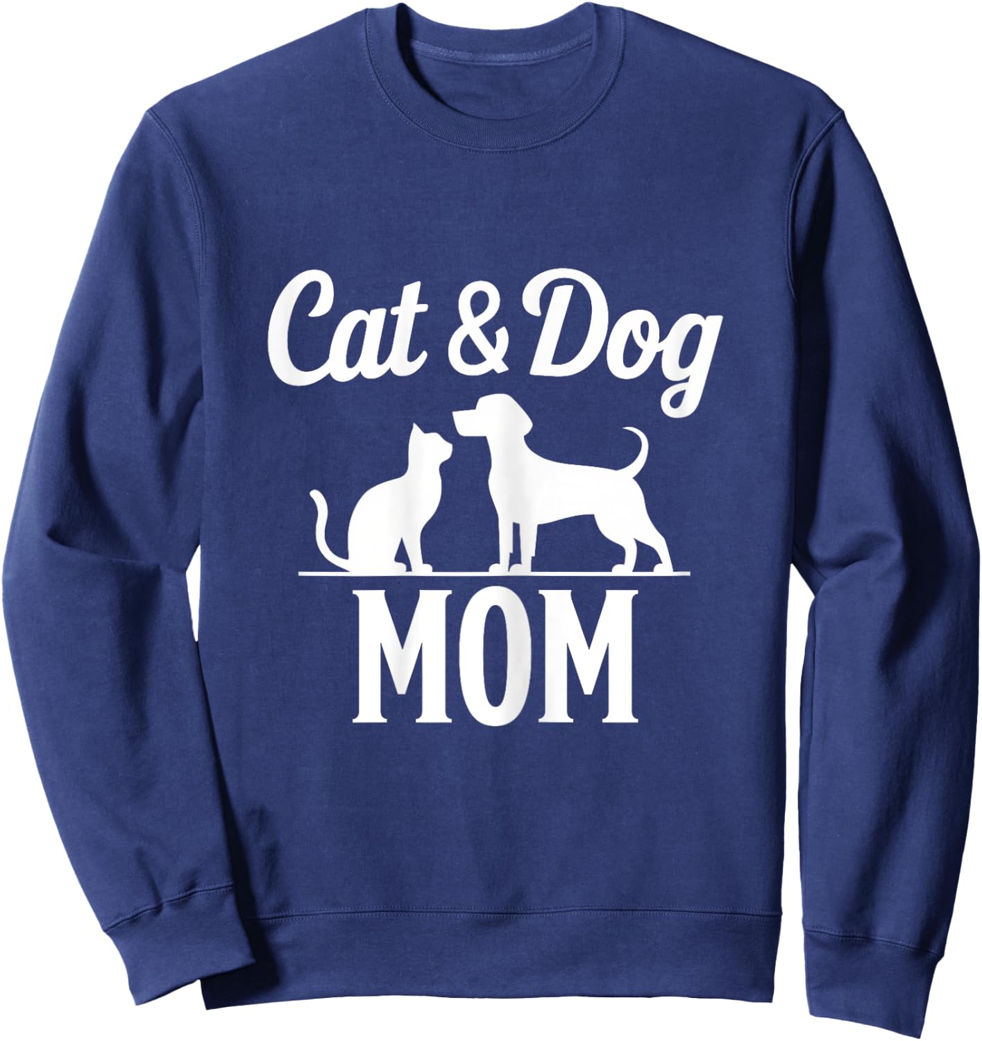 Maman chat et chien Sweatshirt - Sweatshirt | Navy
