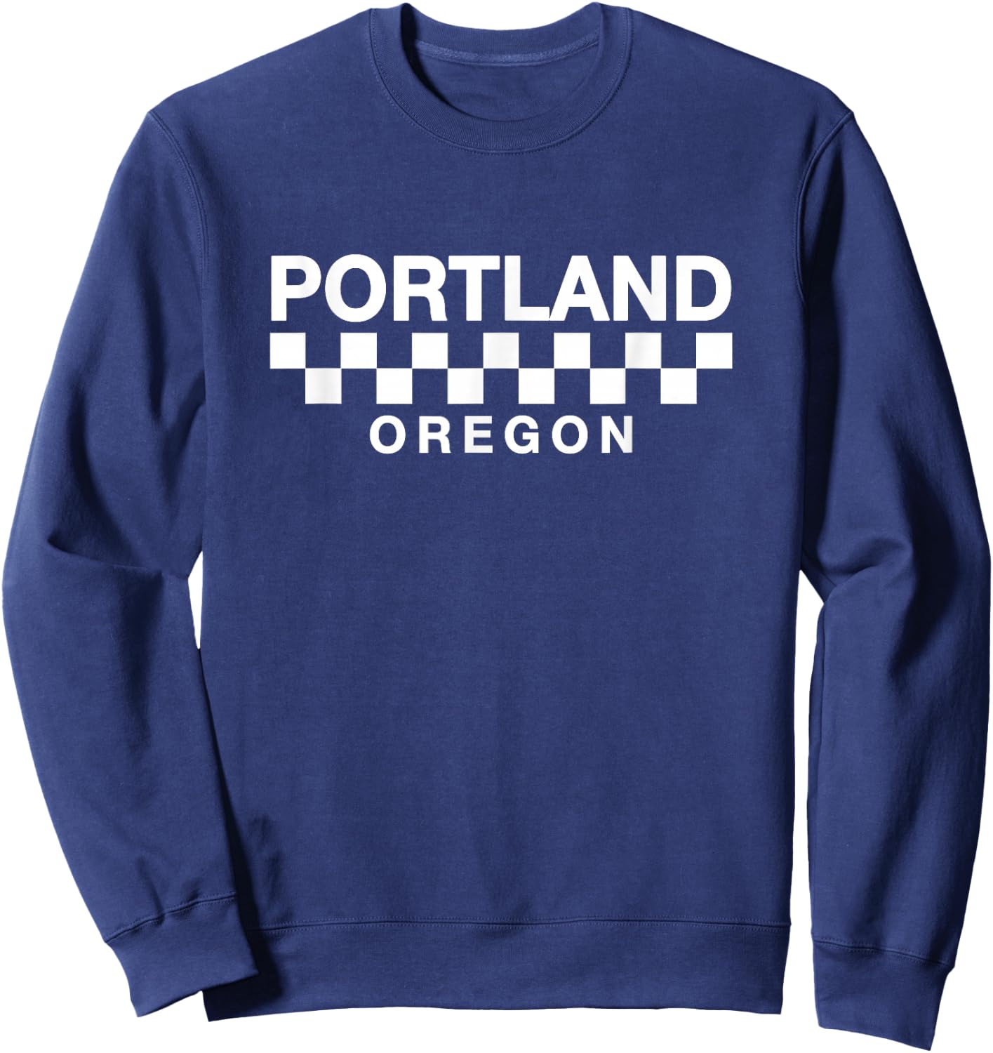 Portland - Oregon - Throwback Racing Design - Classic Sweatshirt - Sweatshirt | Navy
