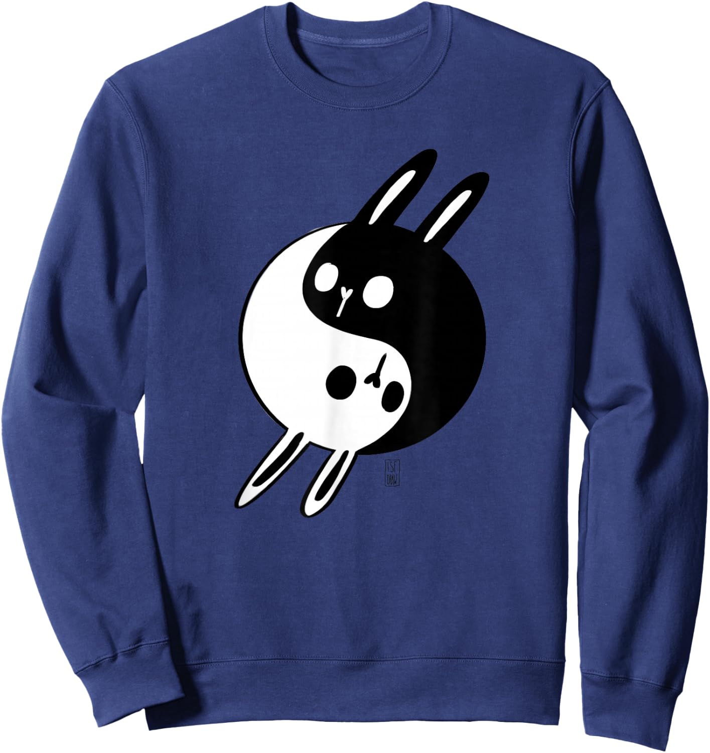 Yin Yang Bunnie Lover Gift Cute Rabbits Sweatshirt - Sweatshirt | Navy