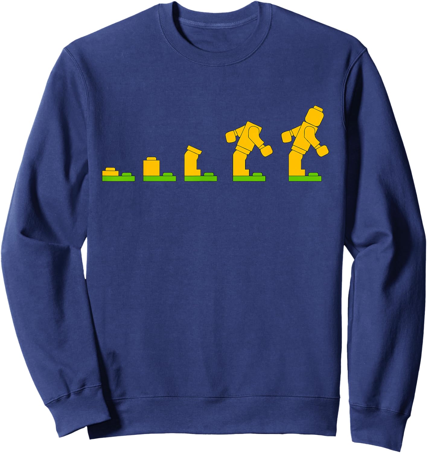 Klemmbaustein Spielzeug Steine Evolution , black Sweatshirt - Sweatshirt | Navy