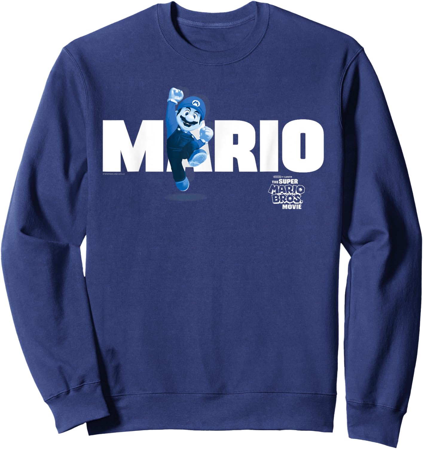 The Super Mario Bros. Movie Mario Banner Sweatshirt - Sweatshirt | Navy