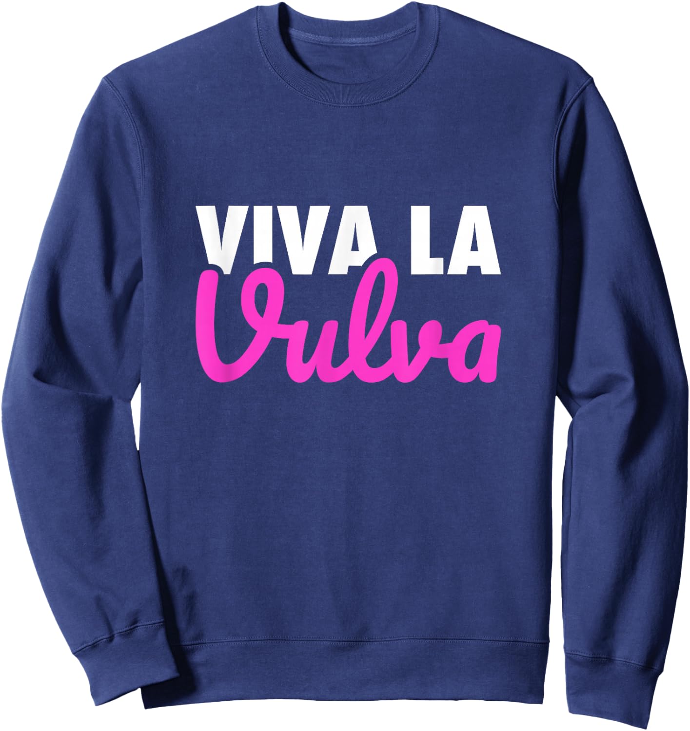 Viva La Vulva Statement Pride March Sweatshirt - Sweatshirt | Navy
