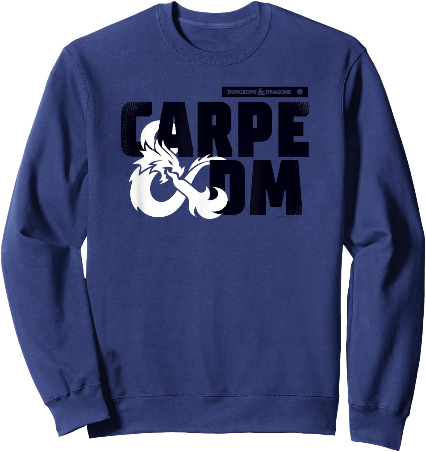 Dungeons & Dragons Carpe Dm Dragon Ampersand Logo , gray Sweatshirt - Sweatshirt | Navy