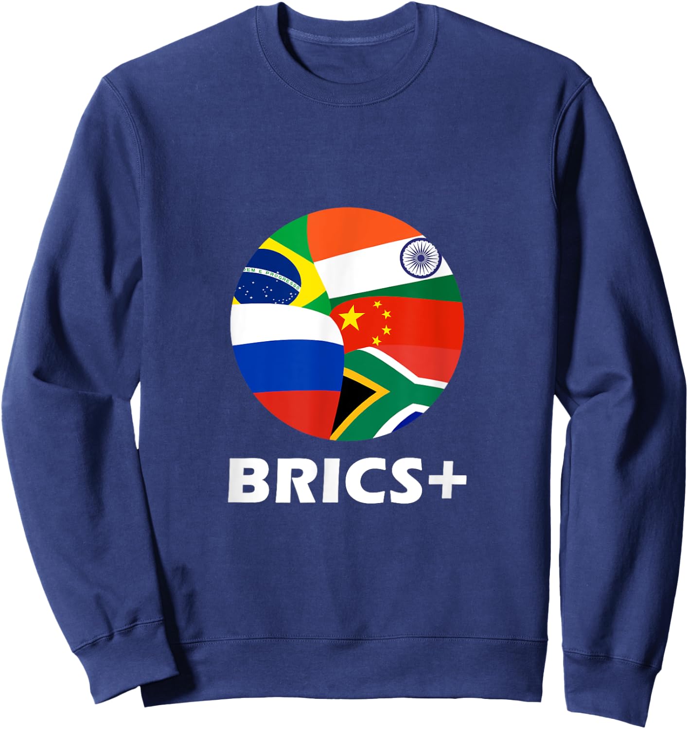 Brics+ State Nations Flags Association Geopolitics Countries Sweatshirt - Sweatshirt | Navy