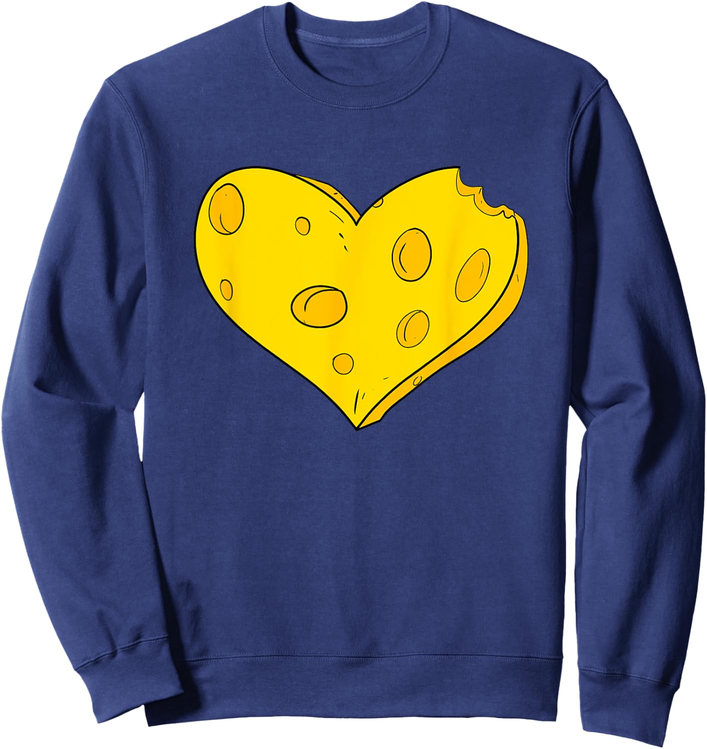 Herz aus Käse Sweatshirt - Sweatshirt | Navy
