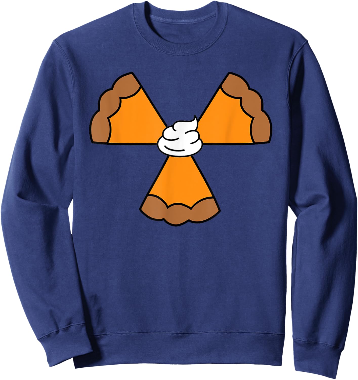 Pumpkin Pie Radiation Symbol Radiology CT Tech Thanksgiving Sweatshirt - Sweatshirt | Navy