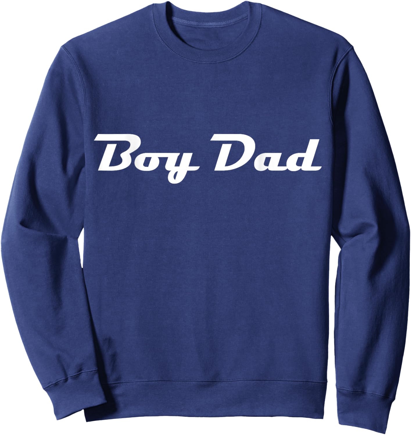 Boy Dad Classic Retro Lettering Father's Day Papa Sweatshirt - Sweatshirt | Navy