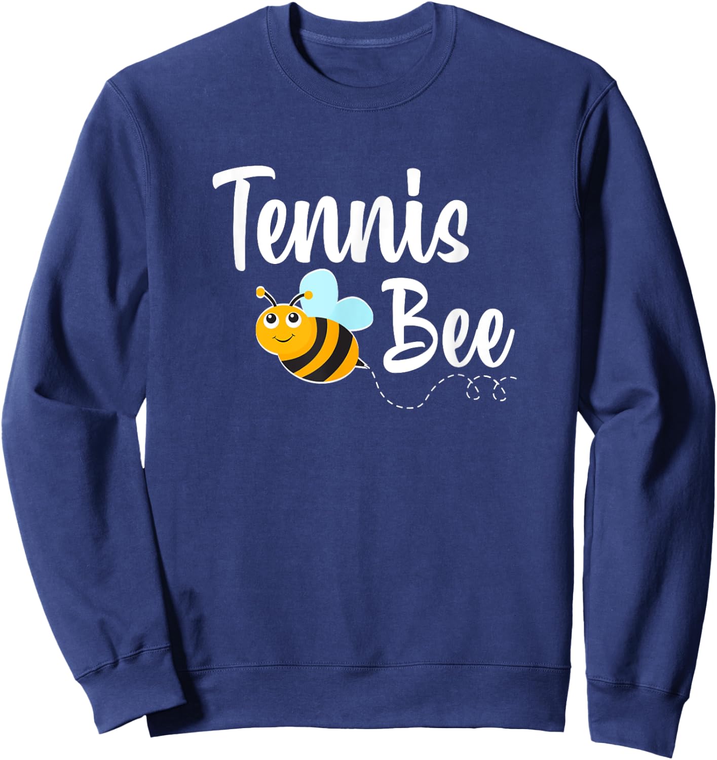 Tennis Bee Tennis Player Funny Bumblebee Sweatshirt - Sweatshirt | Navy